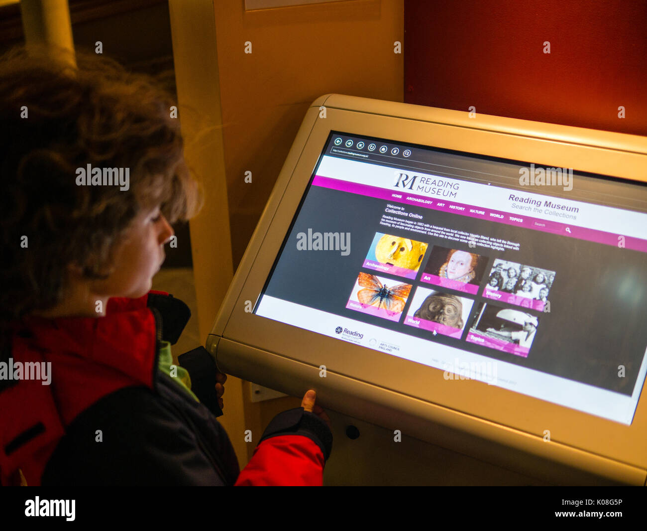 Reading Display/screen Child Looking at Display Screen, Reading Museum, Reading Town Hall ...