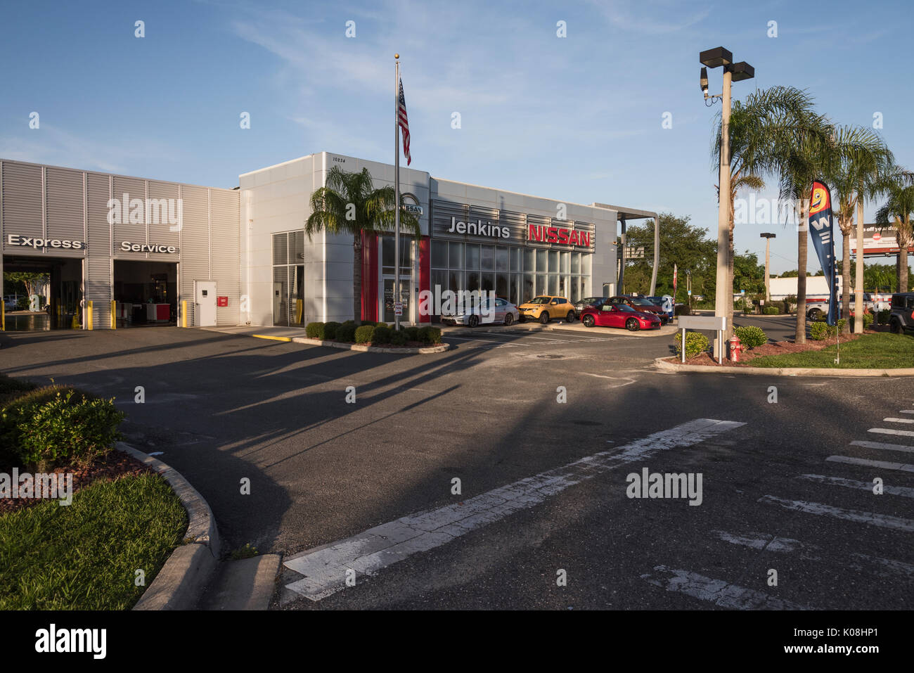 Nissan Automobile Dealership Lesburg, Florida USA Stock Photo Alamy