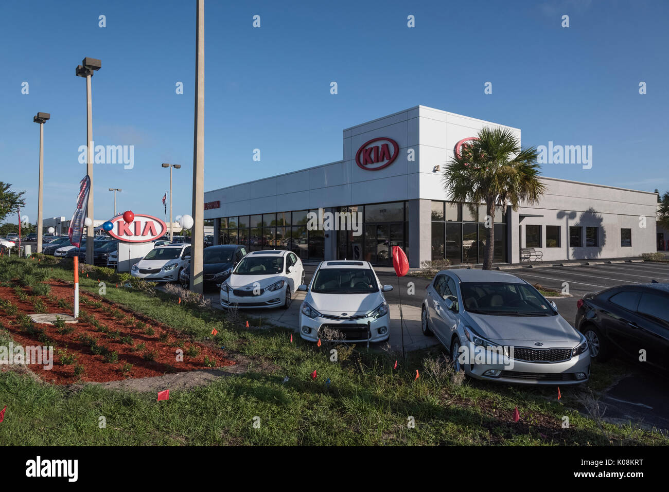 Kia Dealership Leesburg, Florida USA Stock Photo Alamy