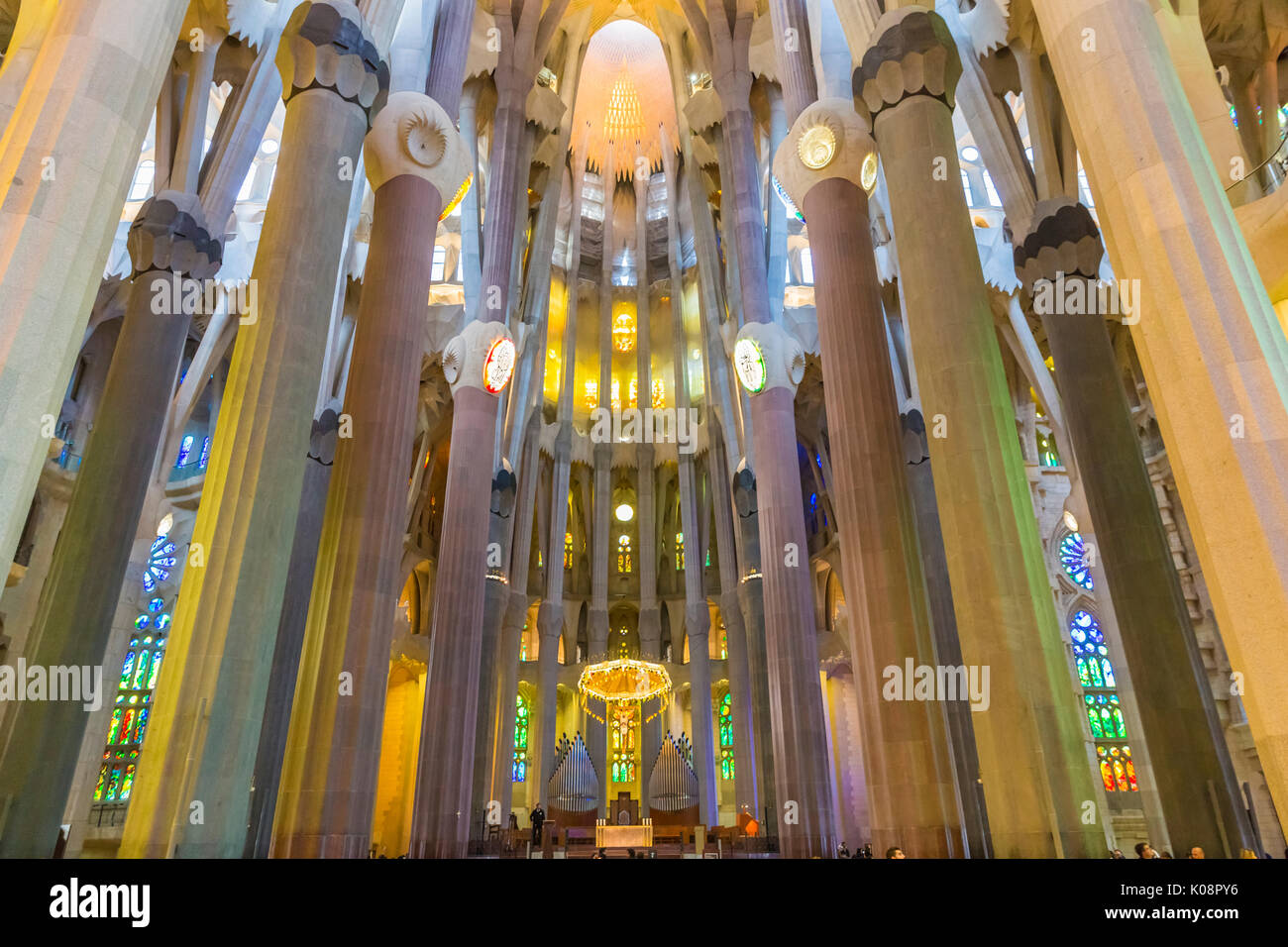 Sagrada familia cathedral interiors hi-res stock photography and images ...
