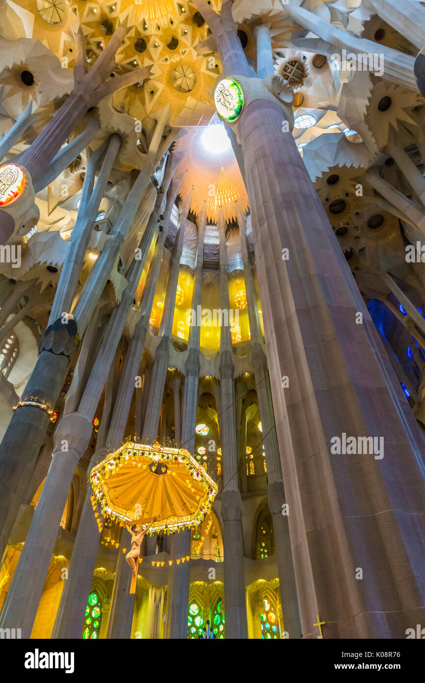 Sagrada familia cathedral interiors hi-res stock photography and images ...