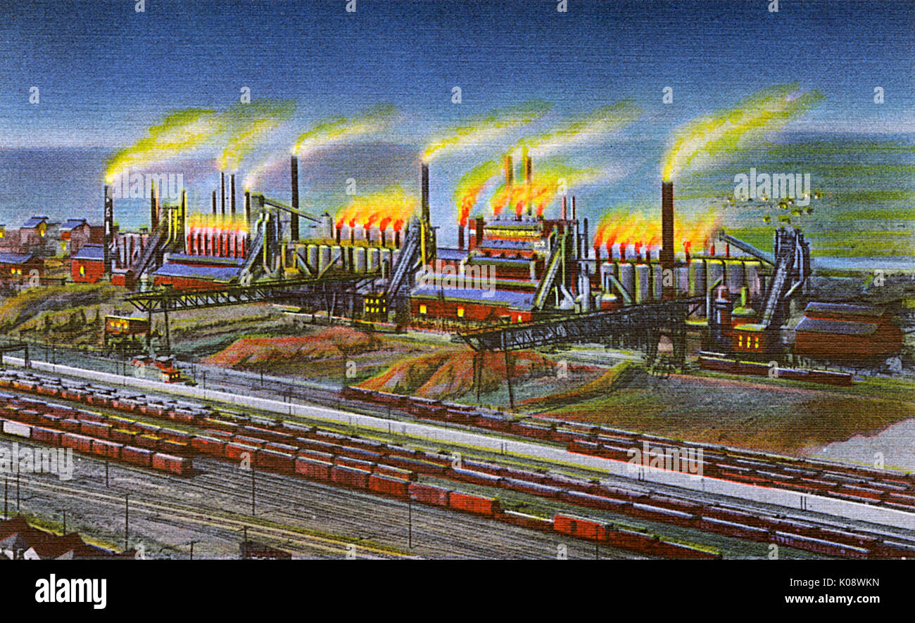 Blast Furnaces, Jones and Laughlin Steel Company, USA Stock Photo Alamy