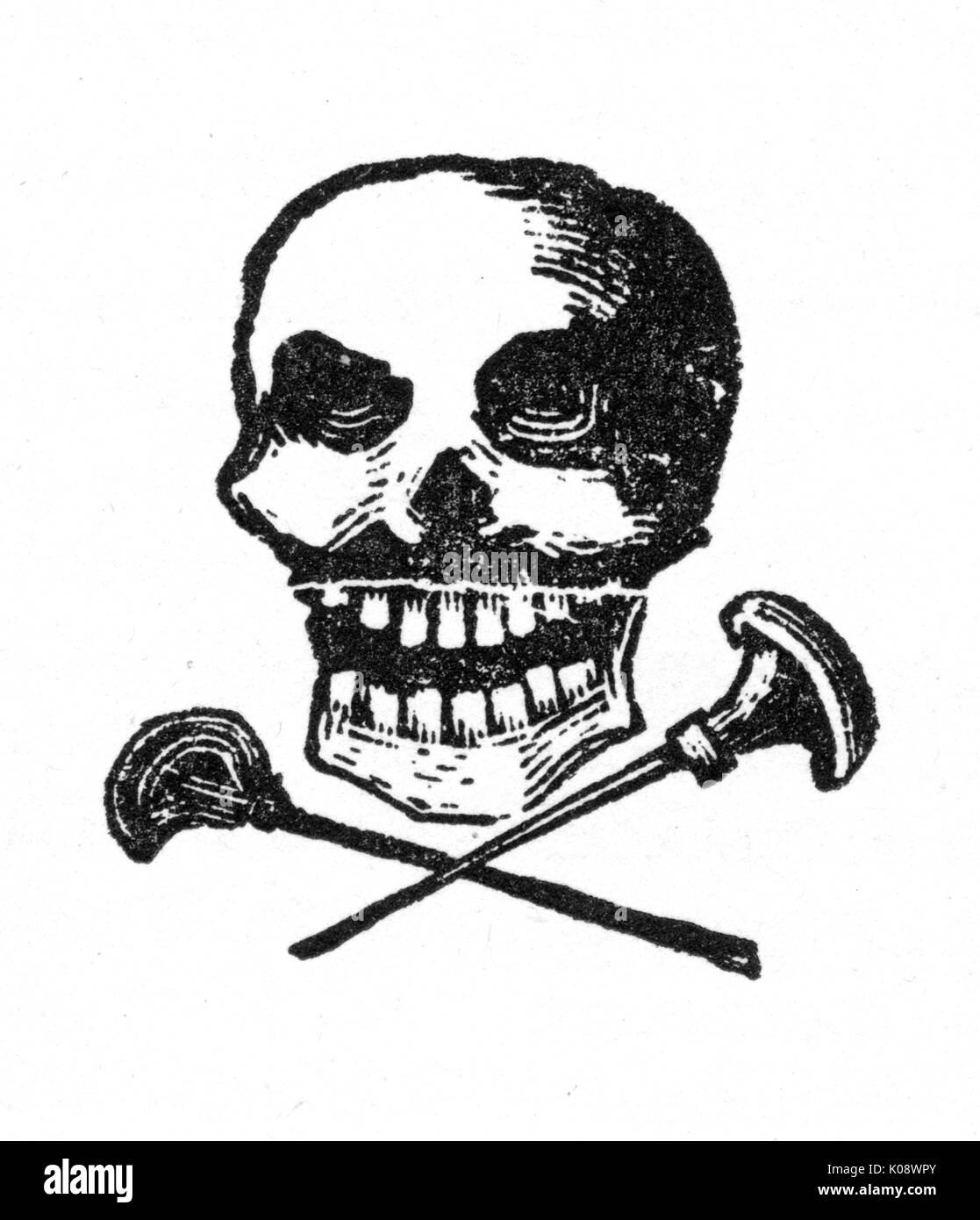Posada, title page design, skull Stock Photo