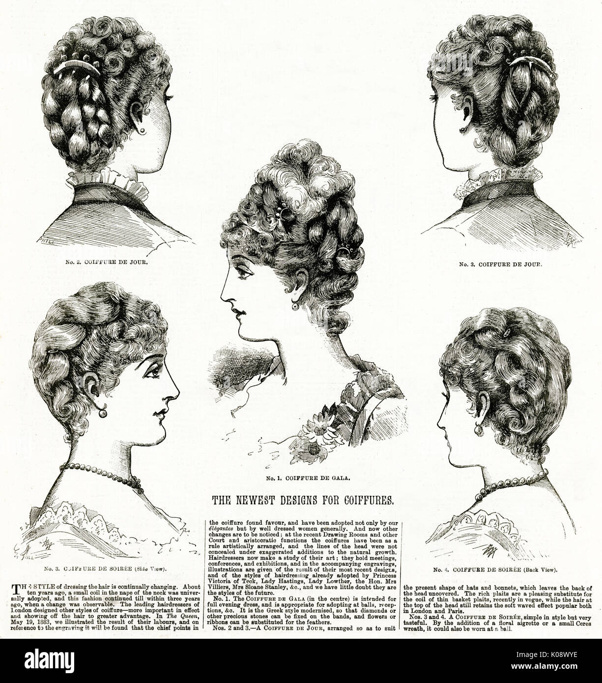 Victorian Hairstyles Stock Photos Victorian Hairstyles Stock