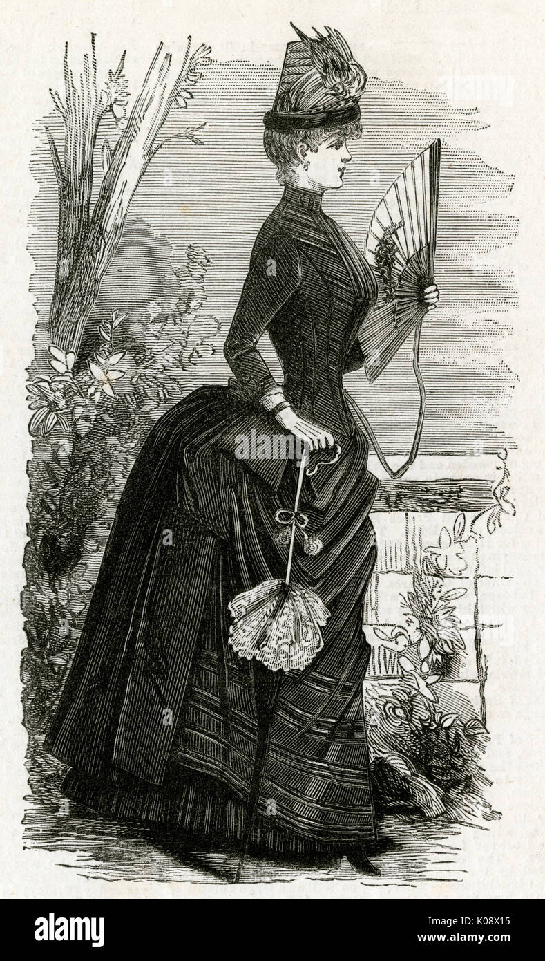 1880s woman with parasol hi-res stock photography and images - Alamy