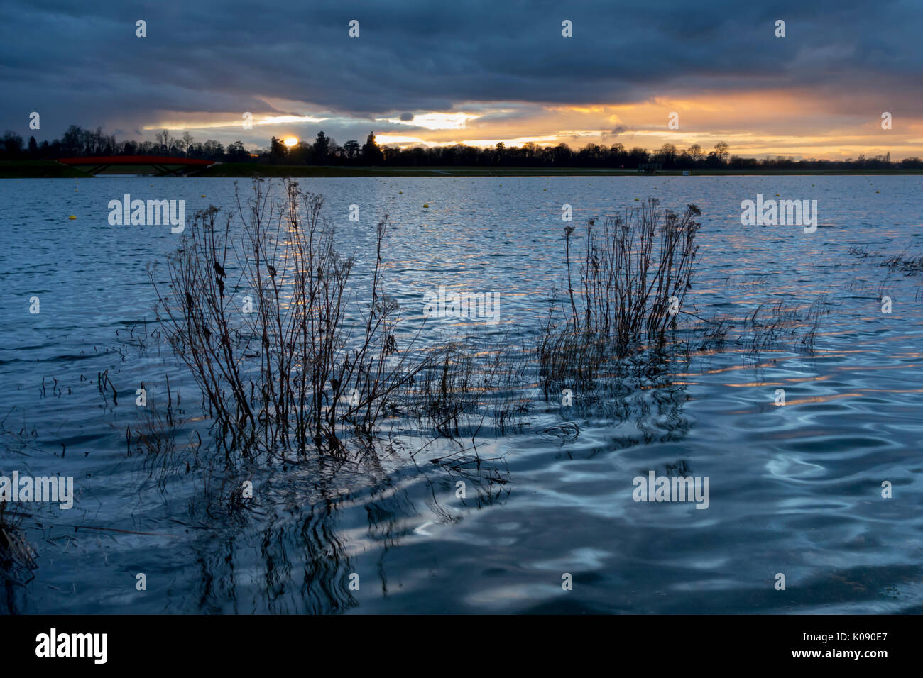 UK, England, Buckinghamshire, Eton Dorney rowing lake Stock Photo - Alamy