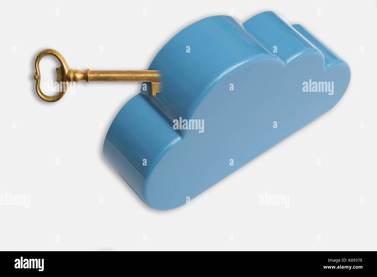 Cloud storage concept for data protection and online security Stock Photo