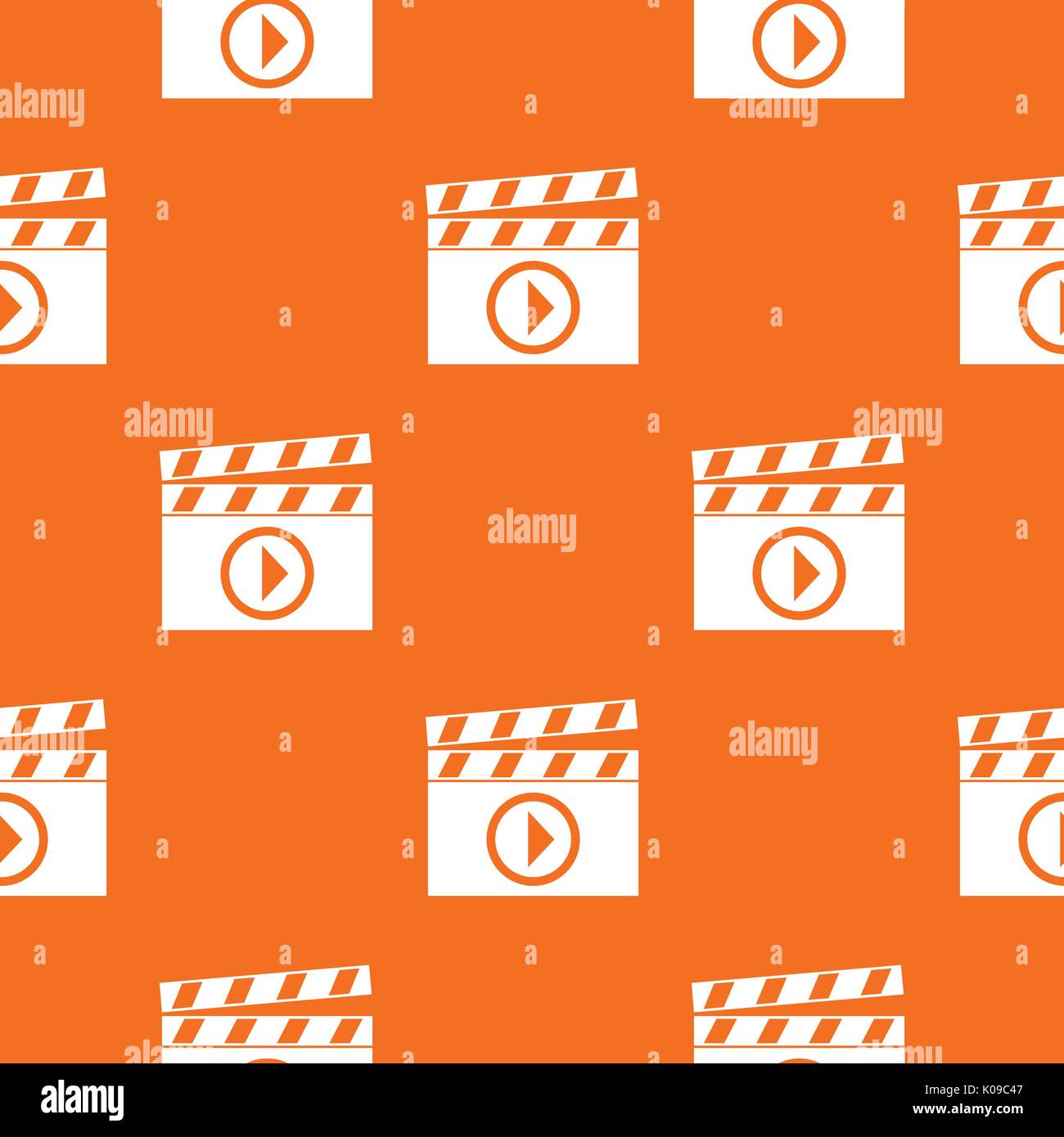 Clapperboard for movie shooting pattern seamless Stock Vector
