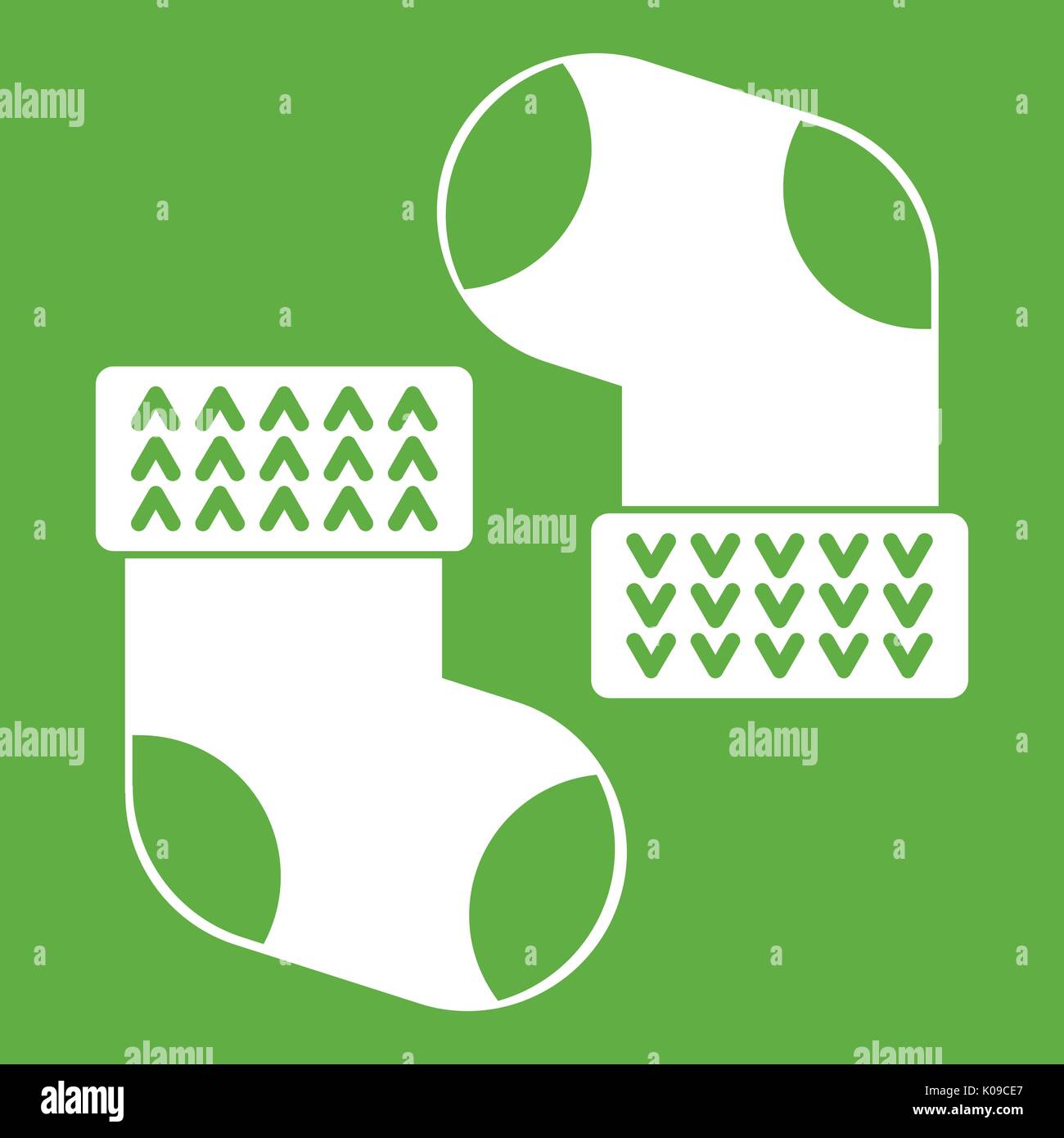 Baby socks icon green Stock Vector Image & Art Alamy