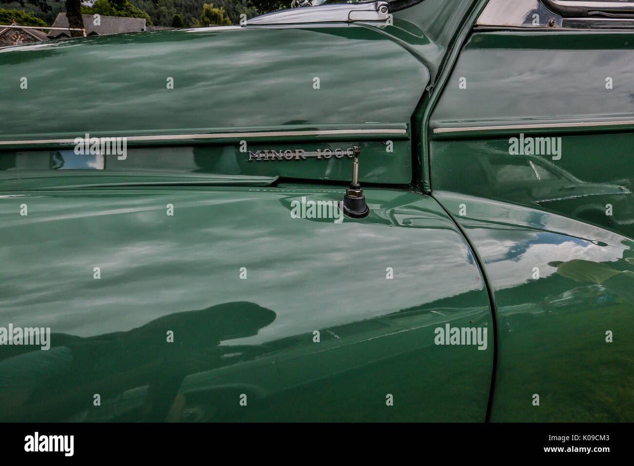 Wales August 2017. North Wales car club car show outdoors. Classic cars