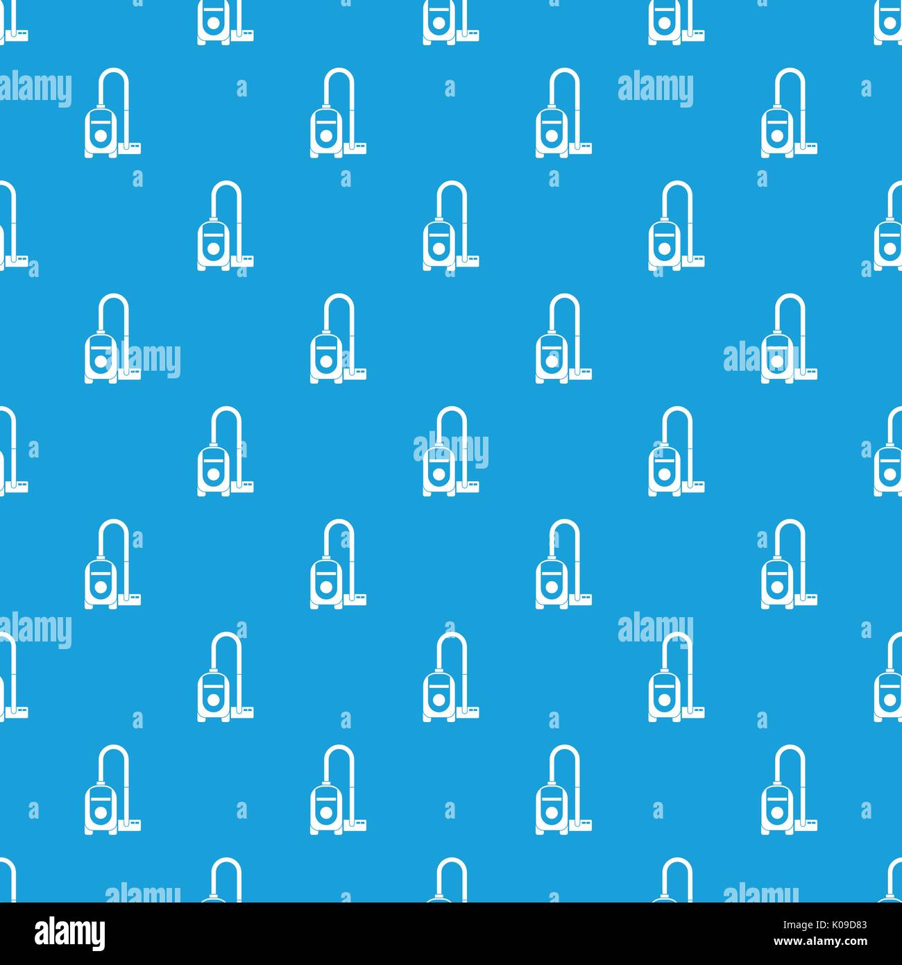 Vacuum cleaner pattern seamless blue Stock Vector
