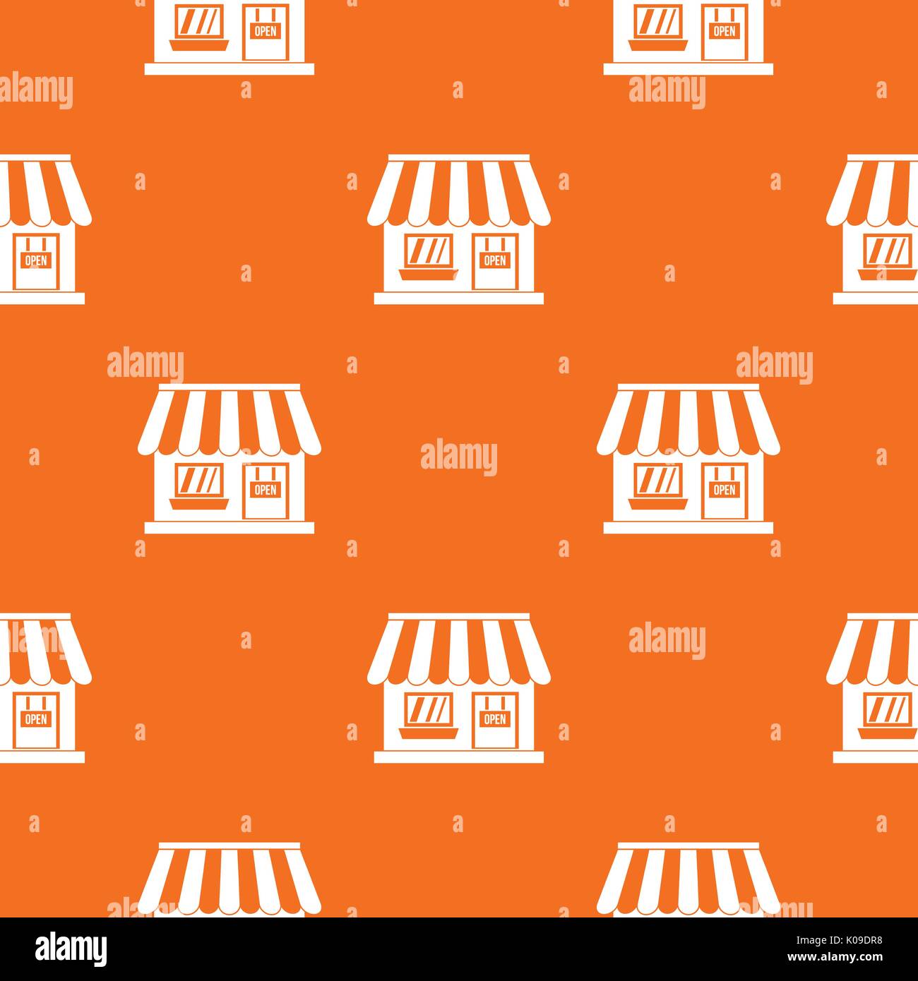 Shop pattern seamless Stock Vector