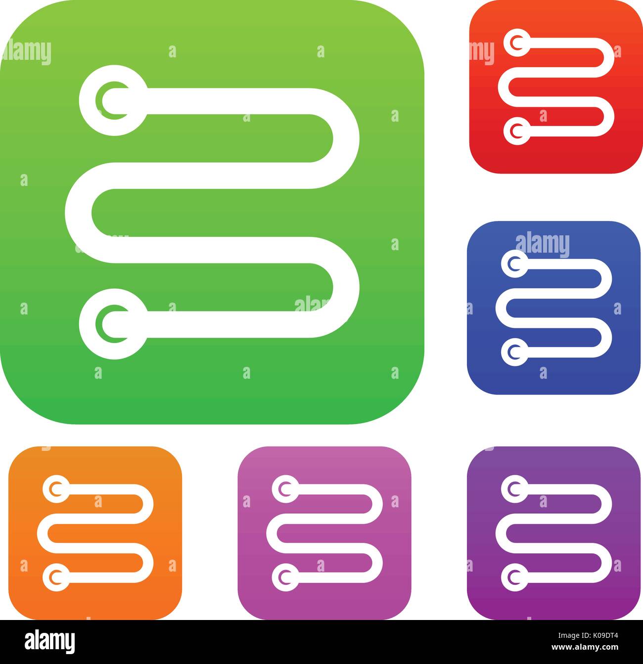 Heated towel rail set collection Stock Vector Image & Art - Alamy