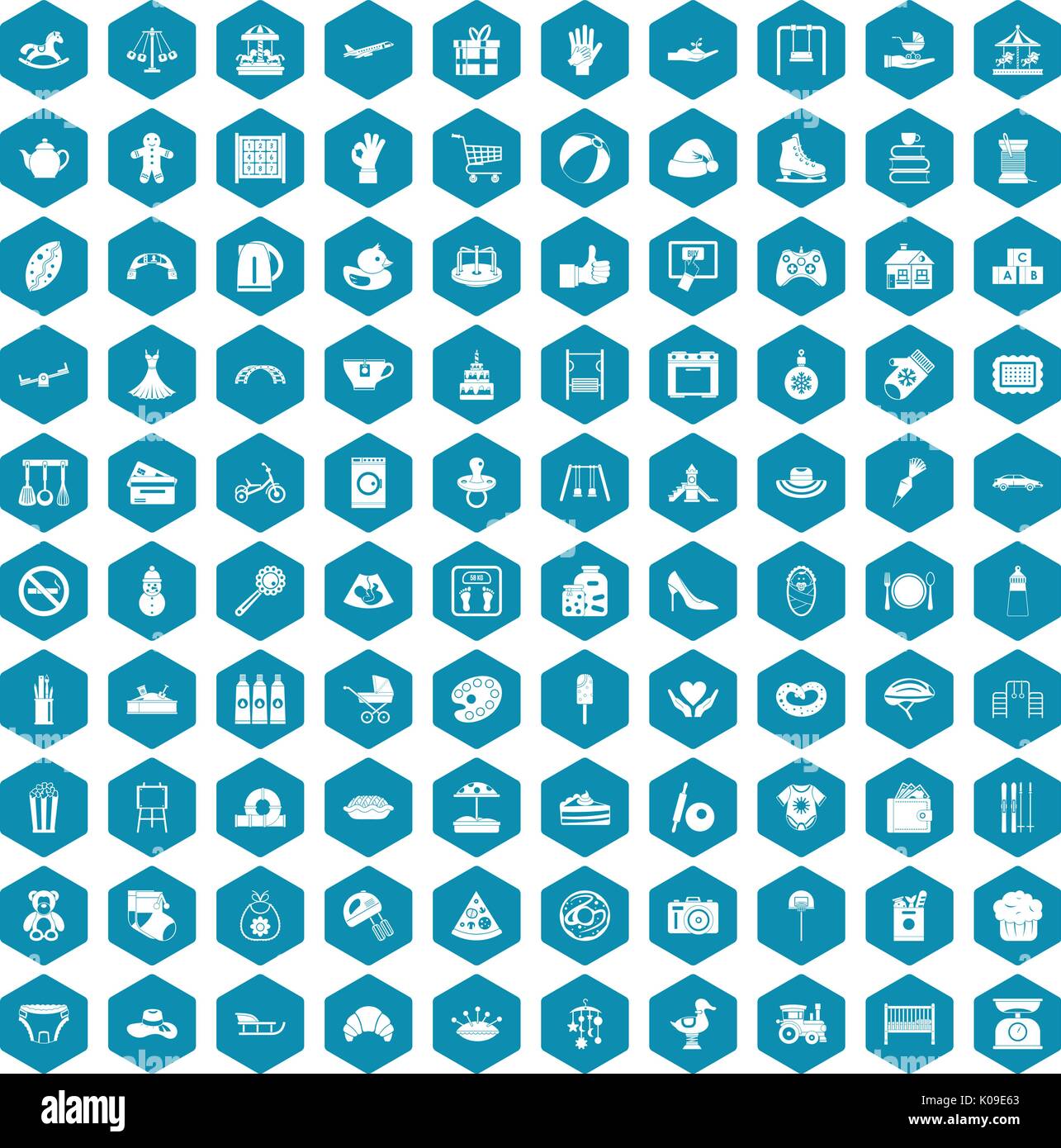 100 mother and child icons sapphirine violet Stock Vector Image & Art ...