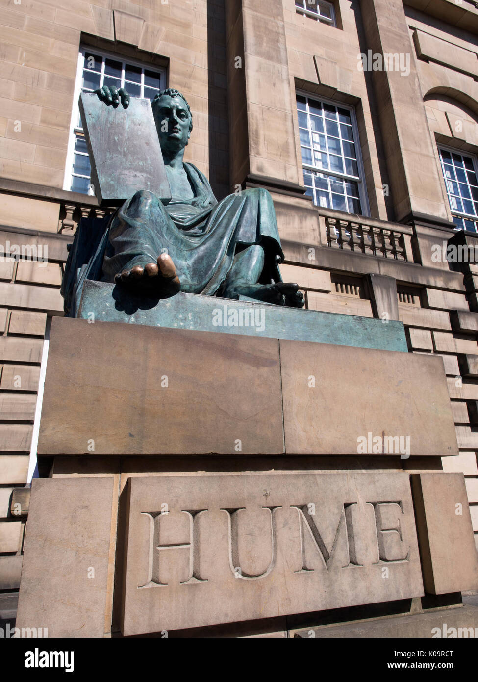 Statue of philosopher David Hume (1711 1776), outside the High Court