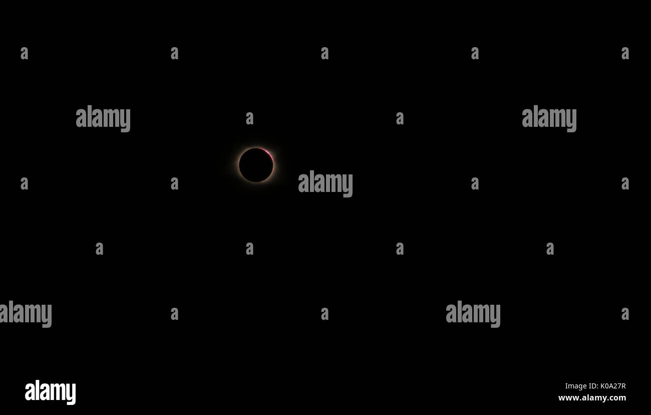 TOTAL ECLIPSE  August 21, 2017,  Greer  /  Greenville,  South Carolina , USA - Stock Photo