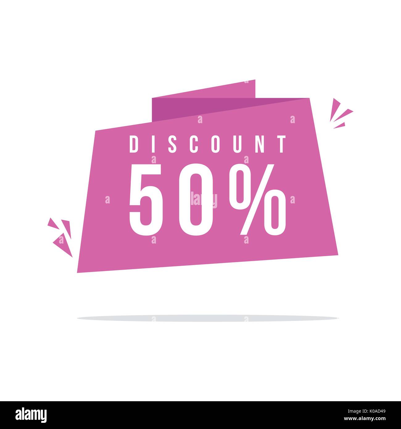 Pink background price label style special offer Stock Vector Image