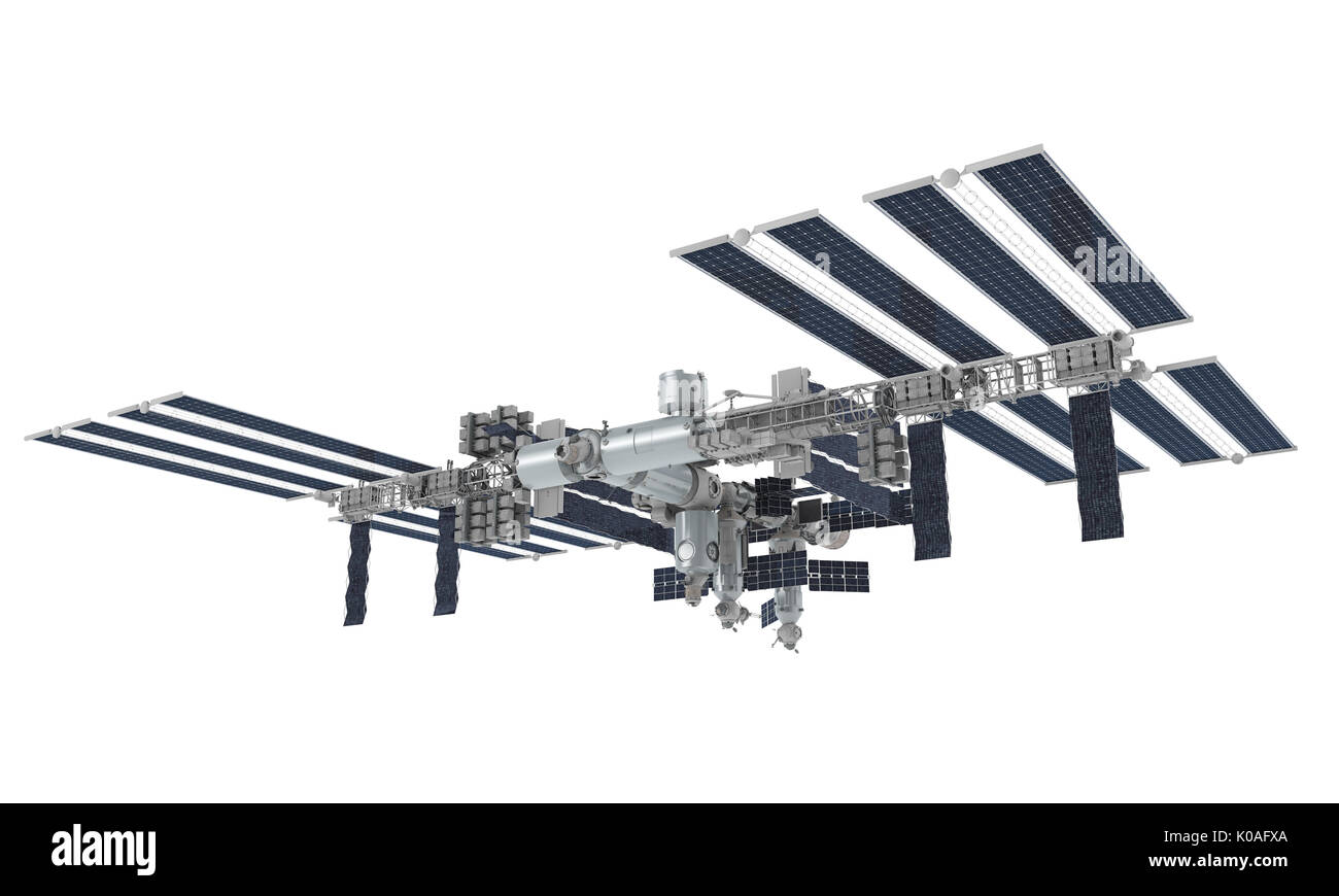 International space station construction Cut Out Stock Images