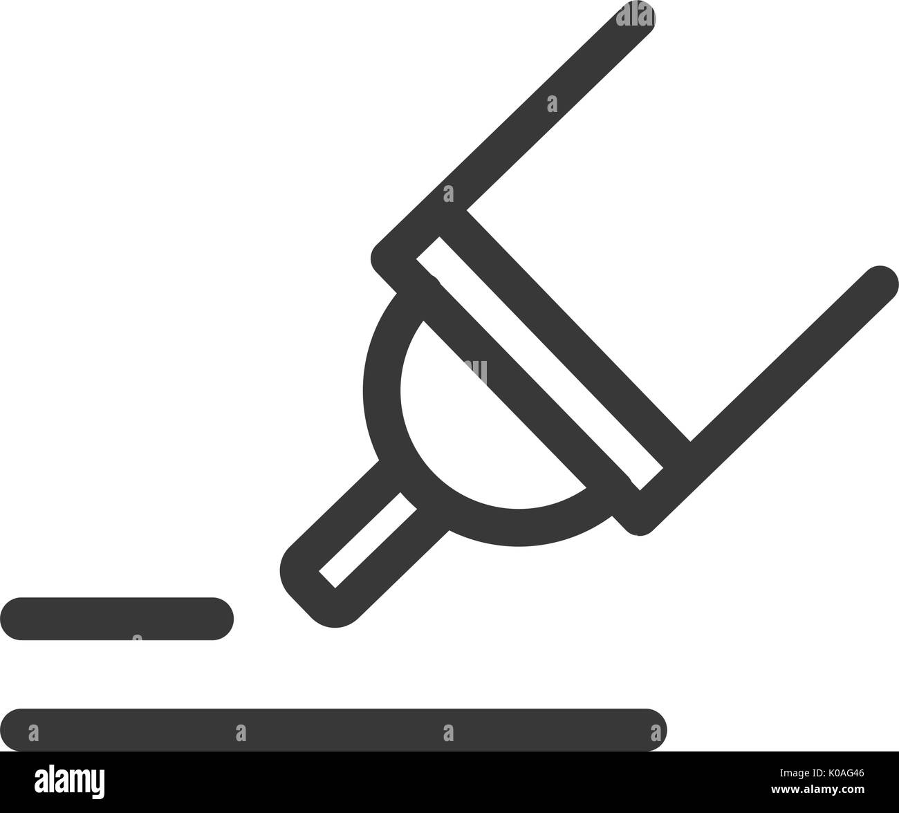 Pen writing Stationery Office tool line icon Stock Vector Image & Art ...