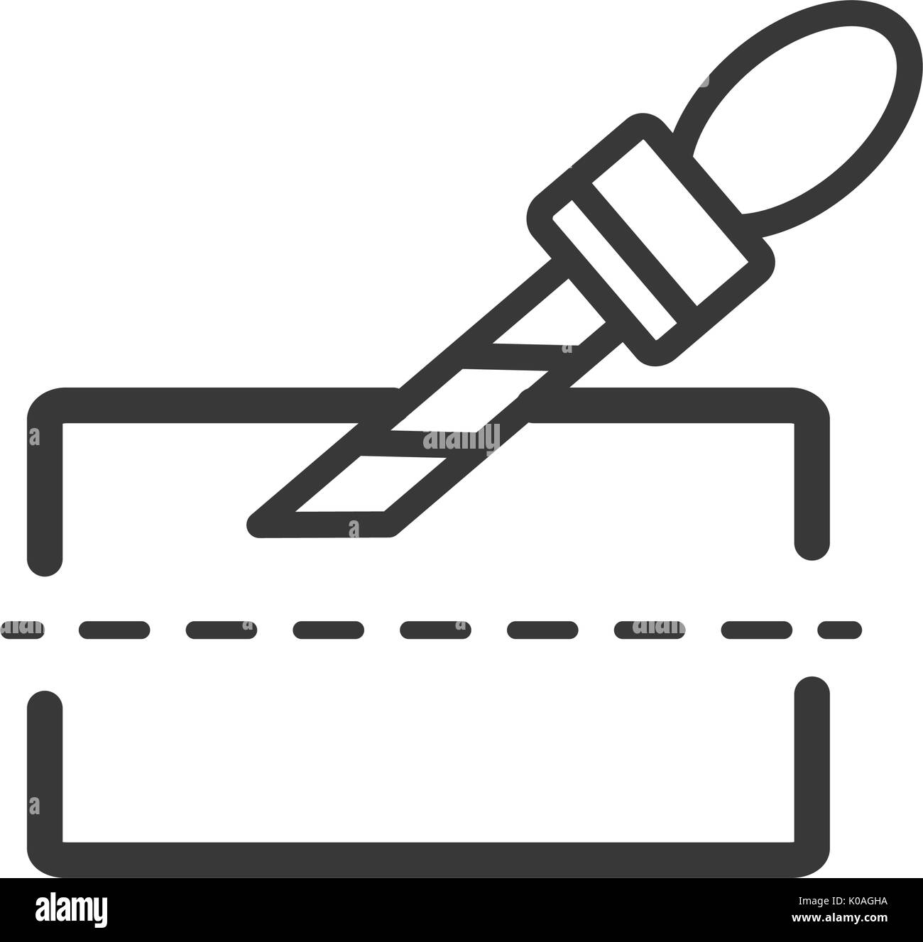 Cutter icon line style Stock Vector Image & Art - Alamy