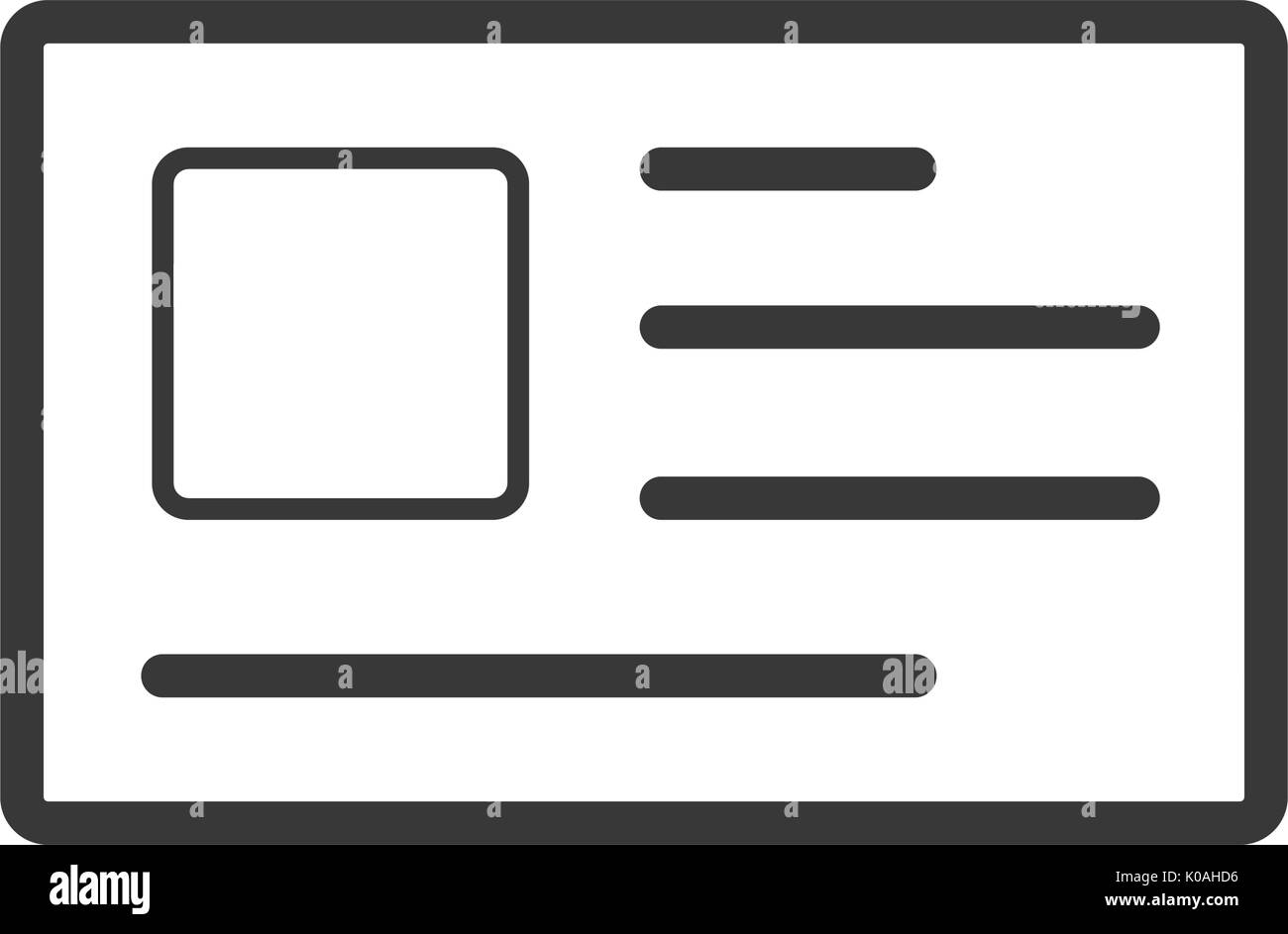 card icon line style Stock Vector Image & Art - Alamy