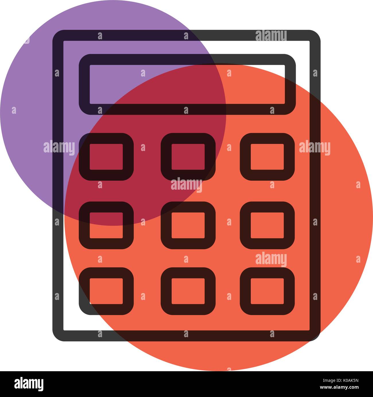 Calculator icon vector color mark Stock Vector Image & Art - Alamy