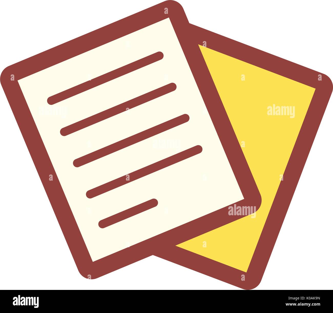 office two paper cartoon styles icon Stock Vector Image & Art - Alamy