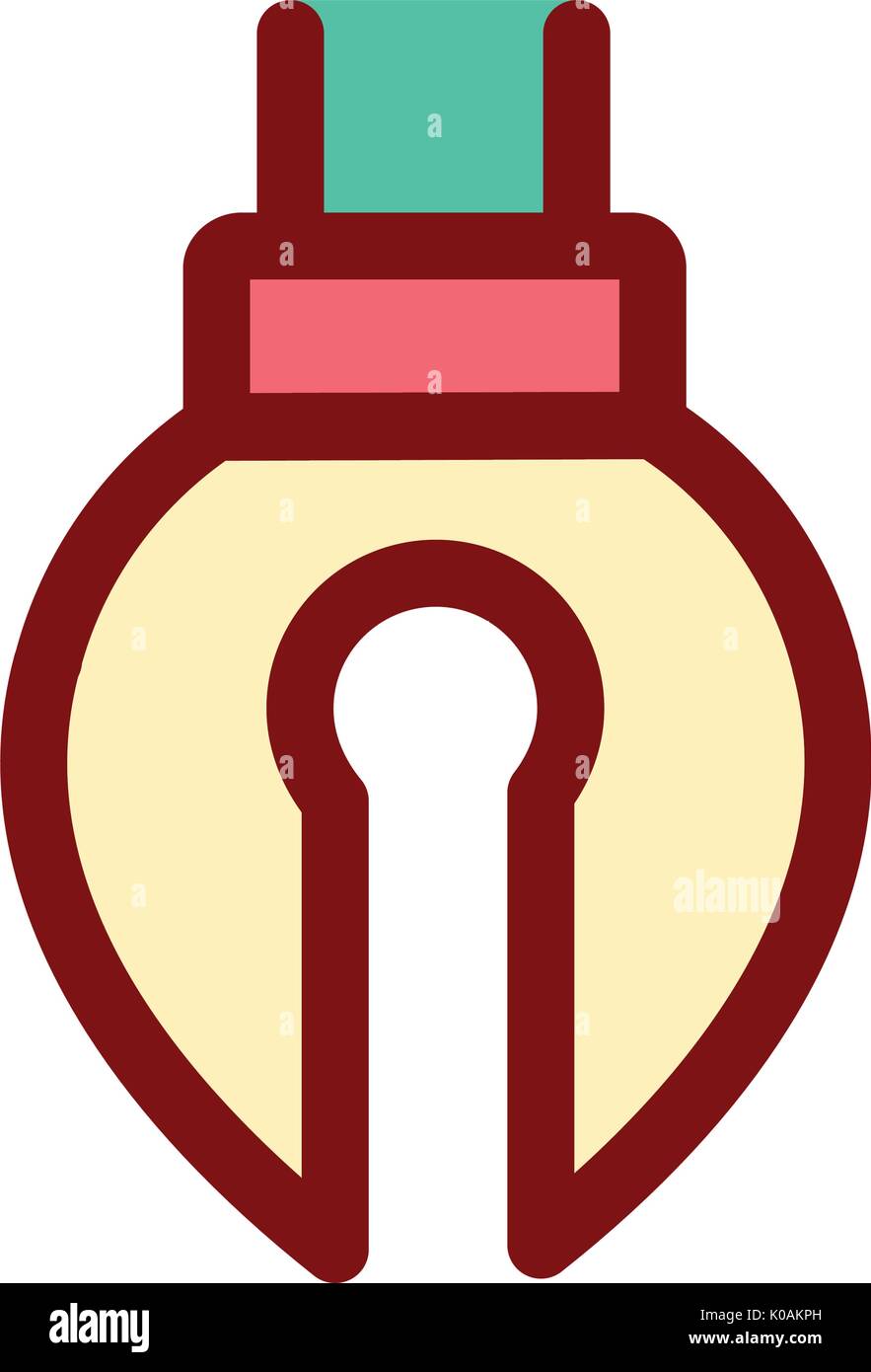 pen tool Stationery Office icon cartoon style Stock Vector Image & Art ...