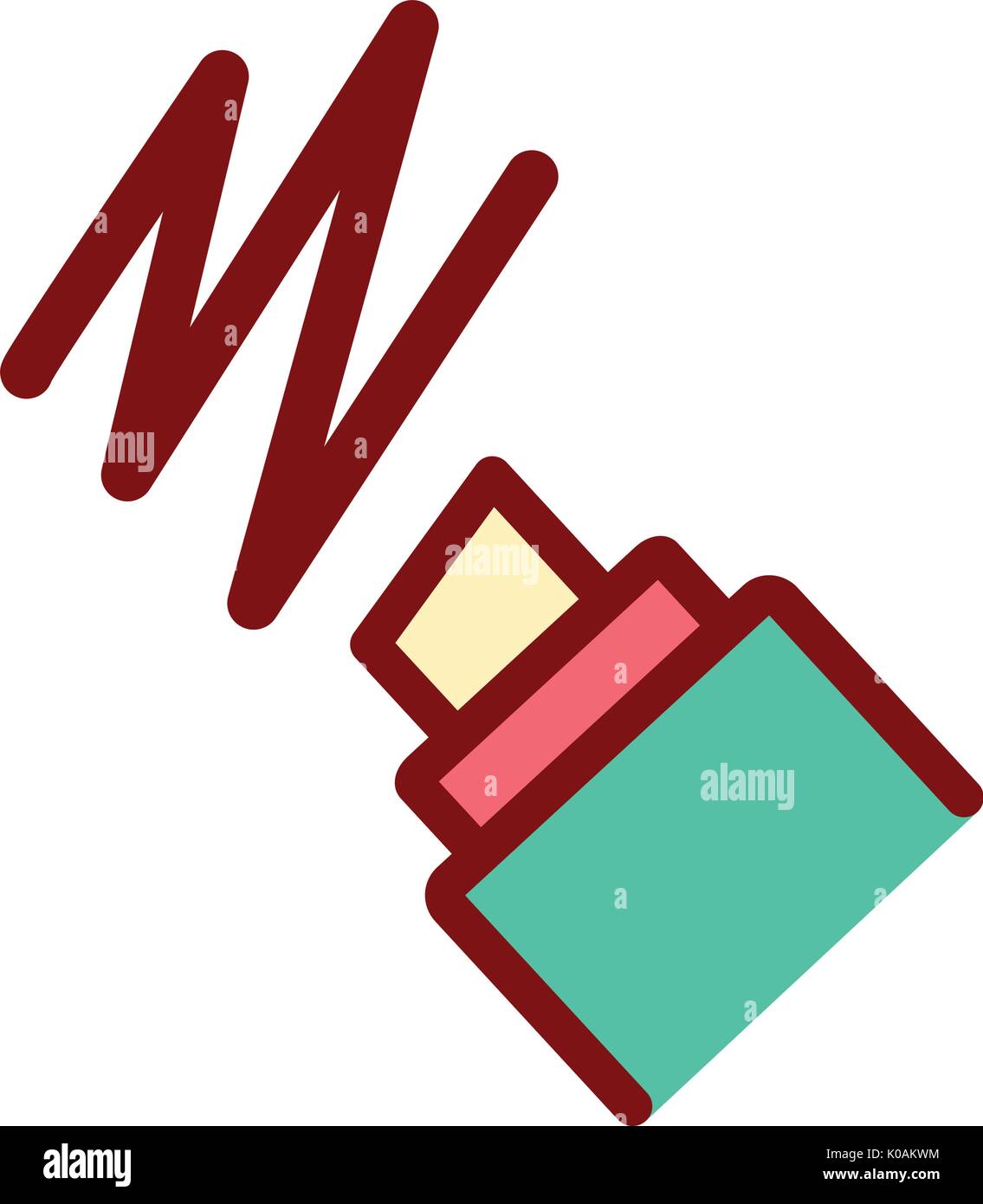 Stationery Office tool icon cartoon style Stock Vector