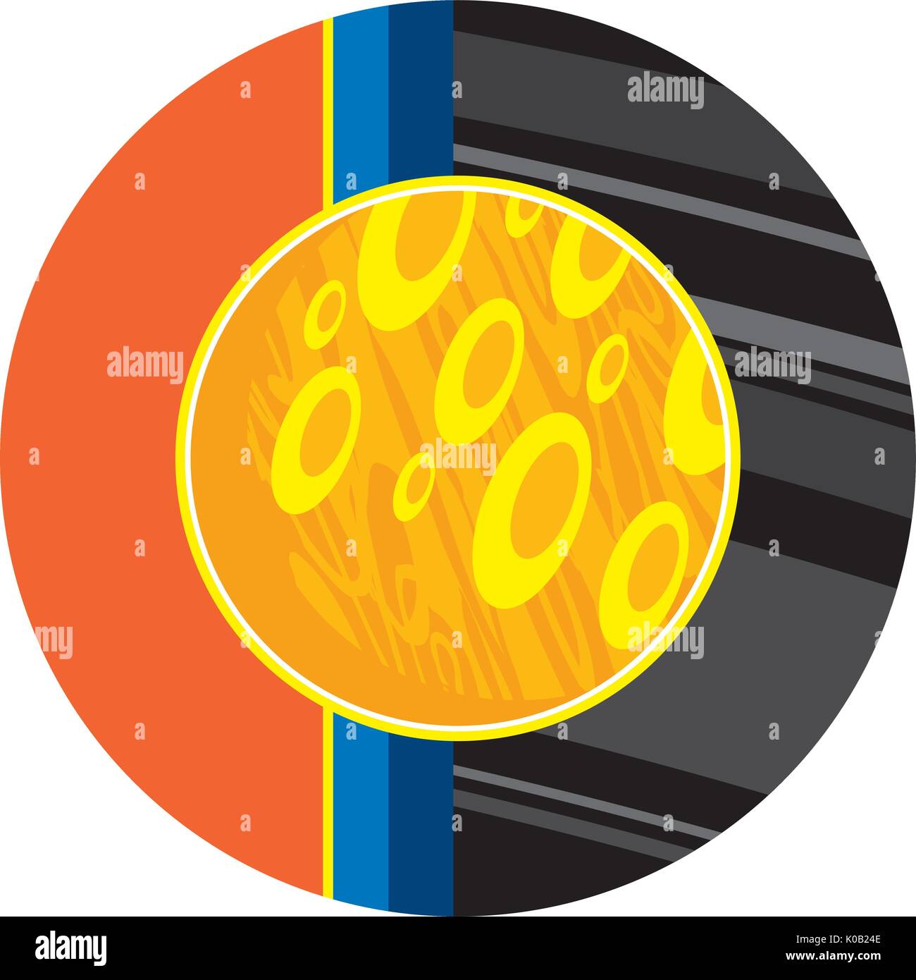 Planets in Outer Space Vector Illustration Stock Vector Image & Art - Alamy