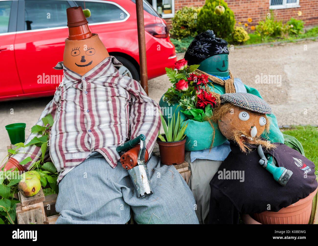 North Kyme, Sleaford, Lincolnshire Scarecrow Festival Stock Photo Alamy