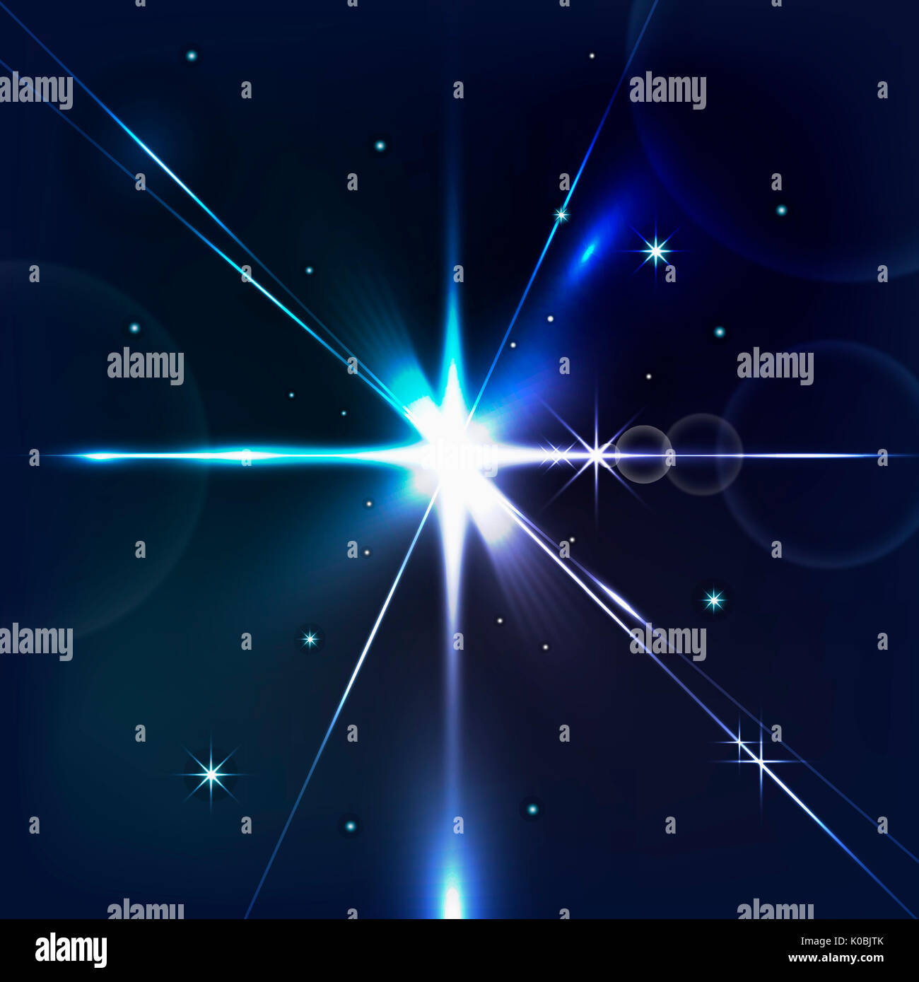 Blue light effect Stock Photo - Alamy