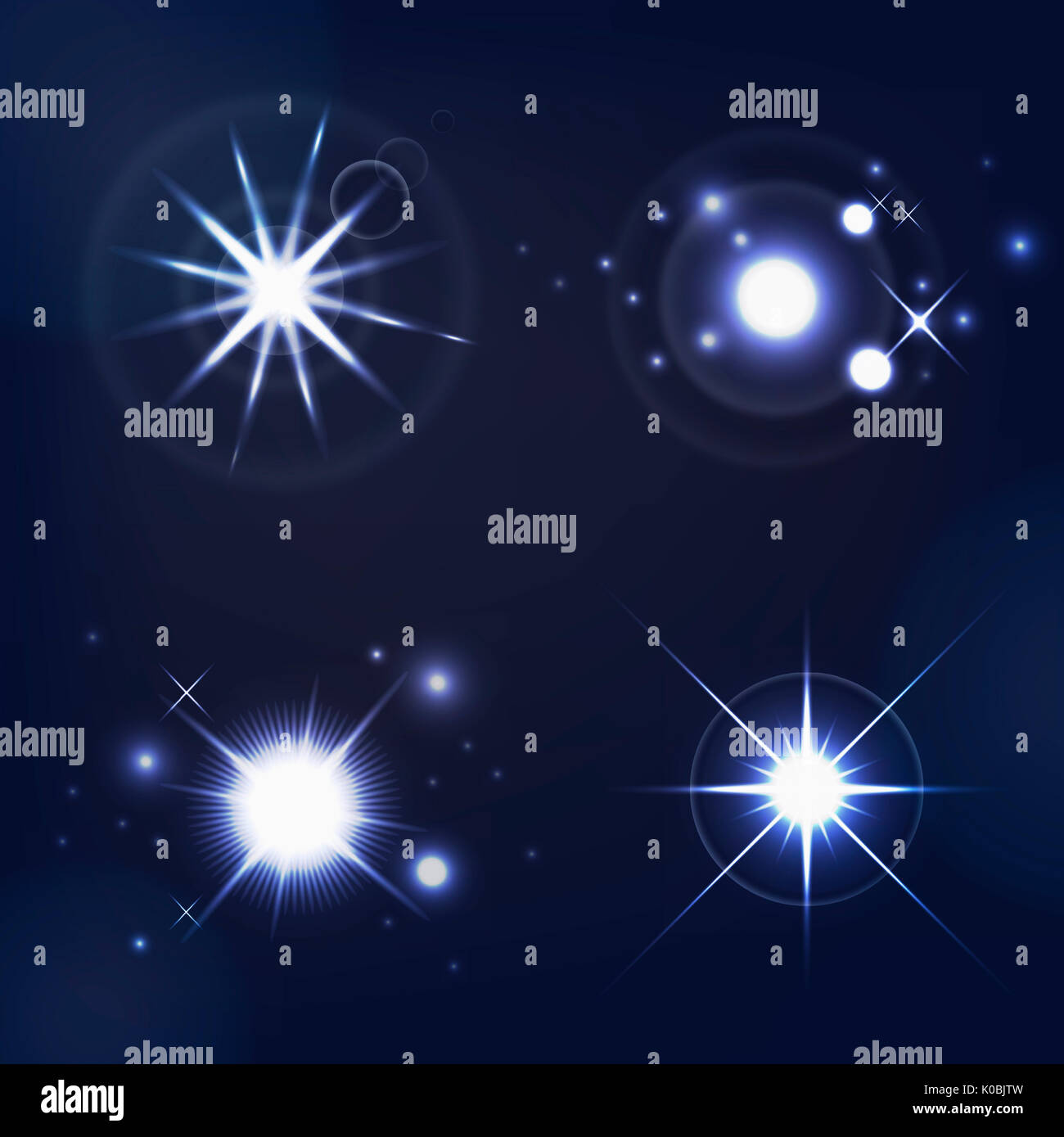 Blue light effect Stock Photo - Alamy