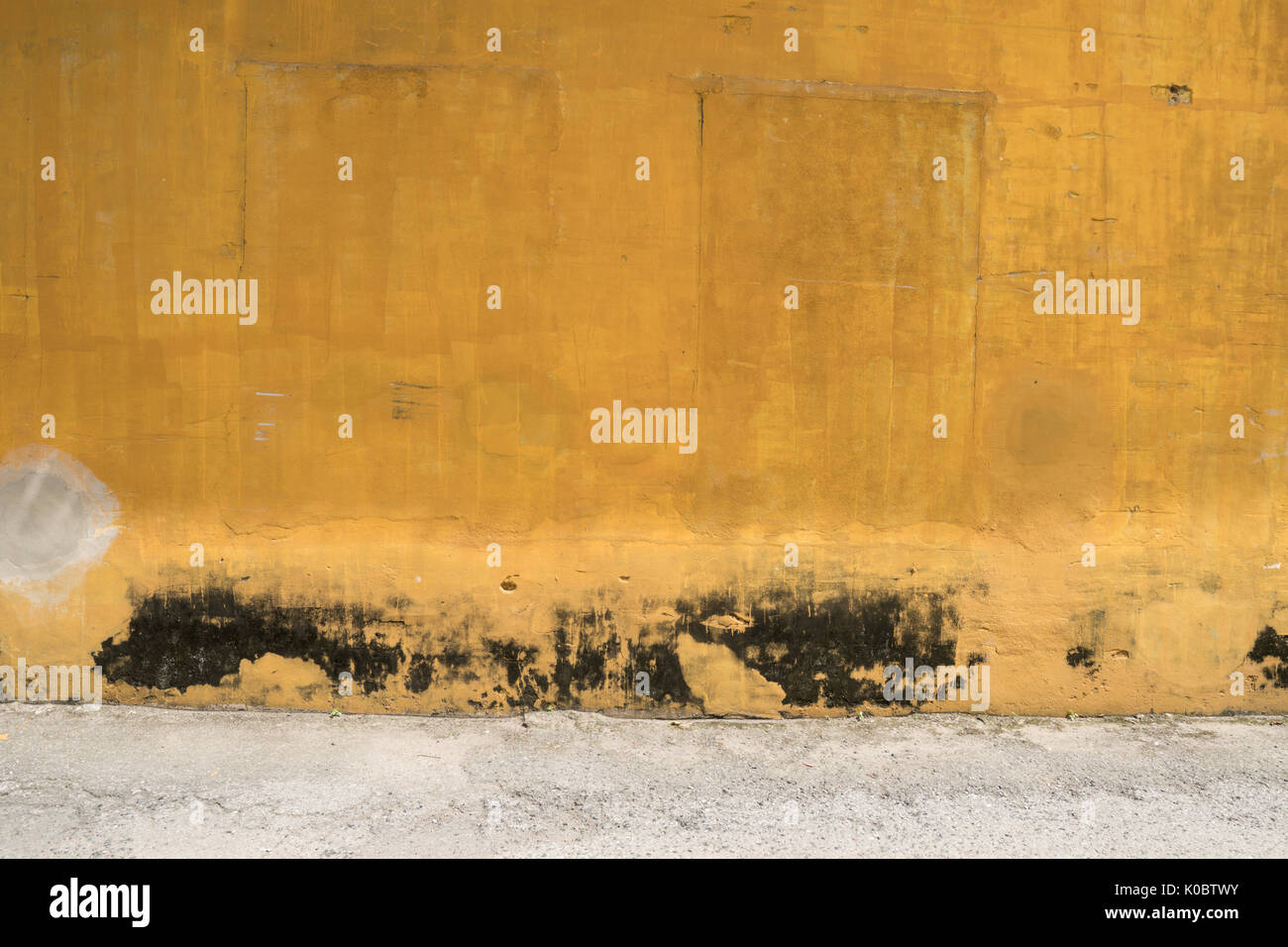 Texture of old yellow vintage wall of industrial factory Stock Photo ...