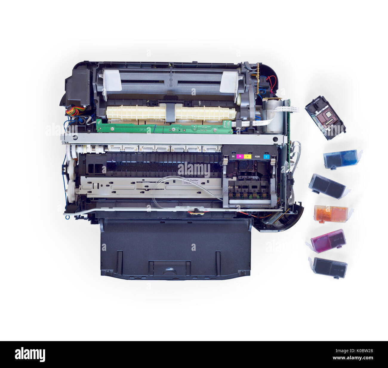 What is inside a desktop printer Stock Photo Alamy