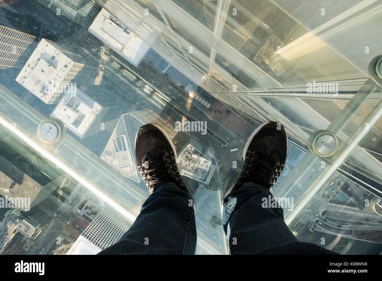Skydeck, Willis Tower, Chicago Stock Photo