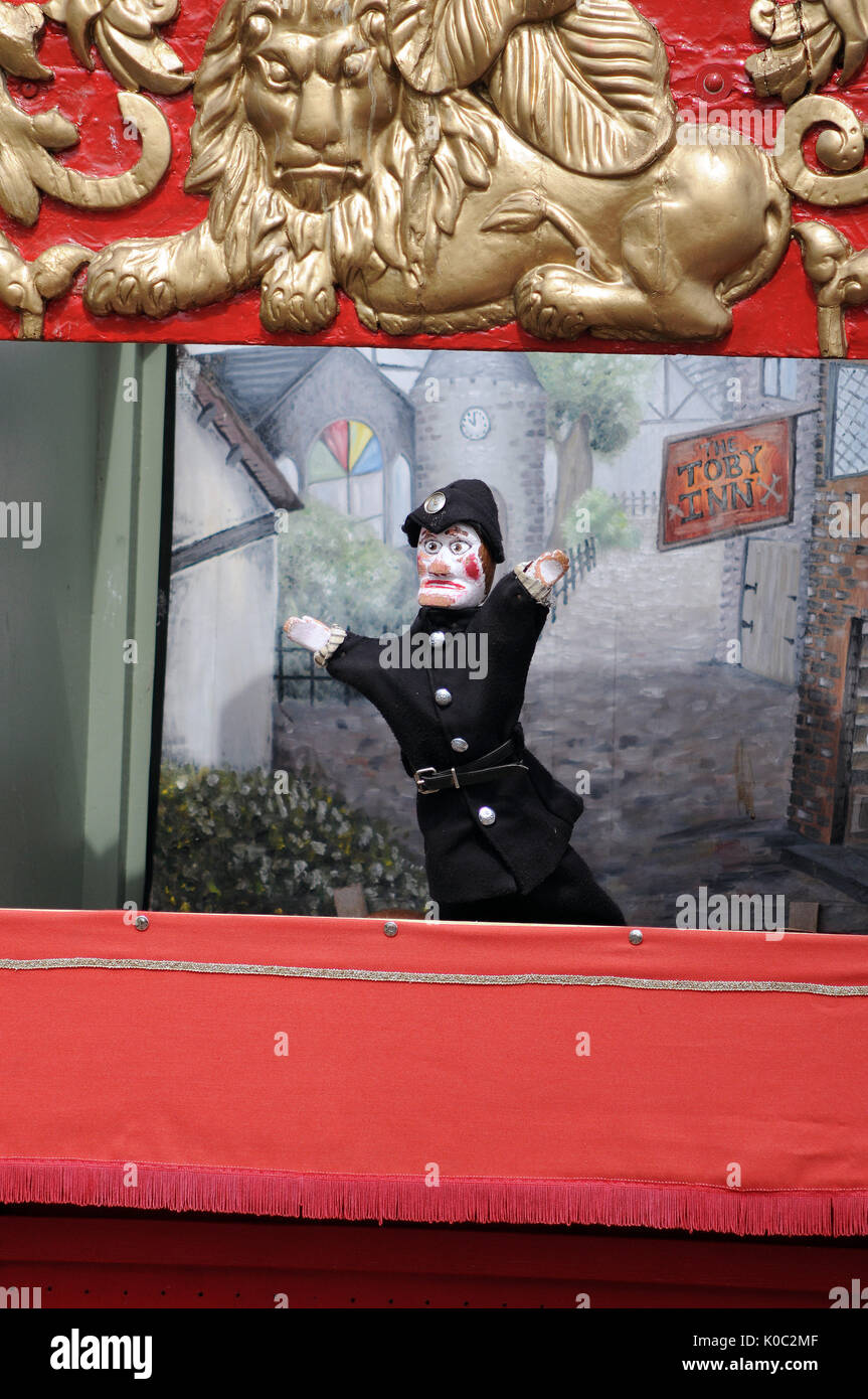 Punch and Judy show at Llandudno Stock Photo Alamy