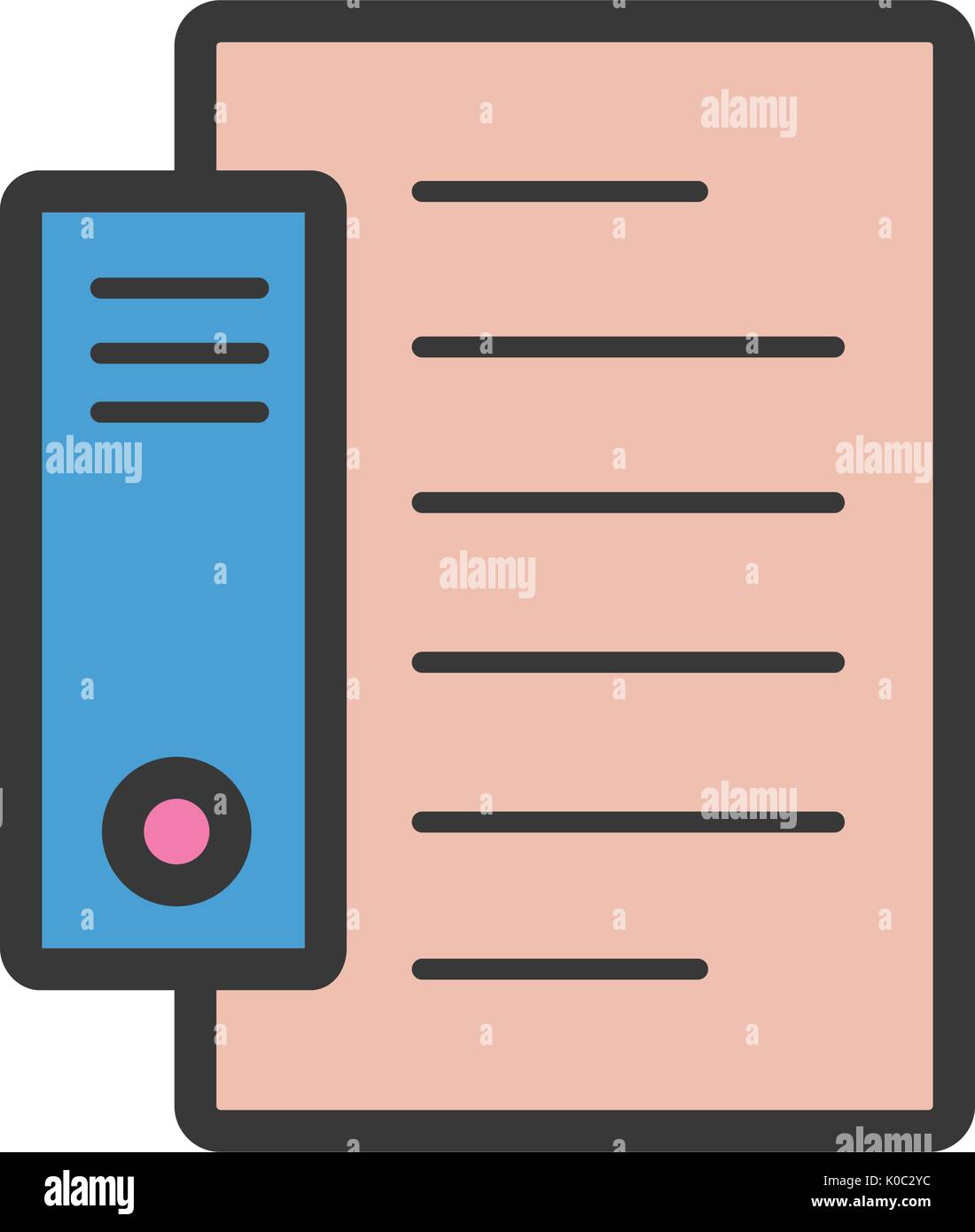 Document file icon cartoon style Stock Vector Image & Art - Alamy