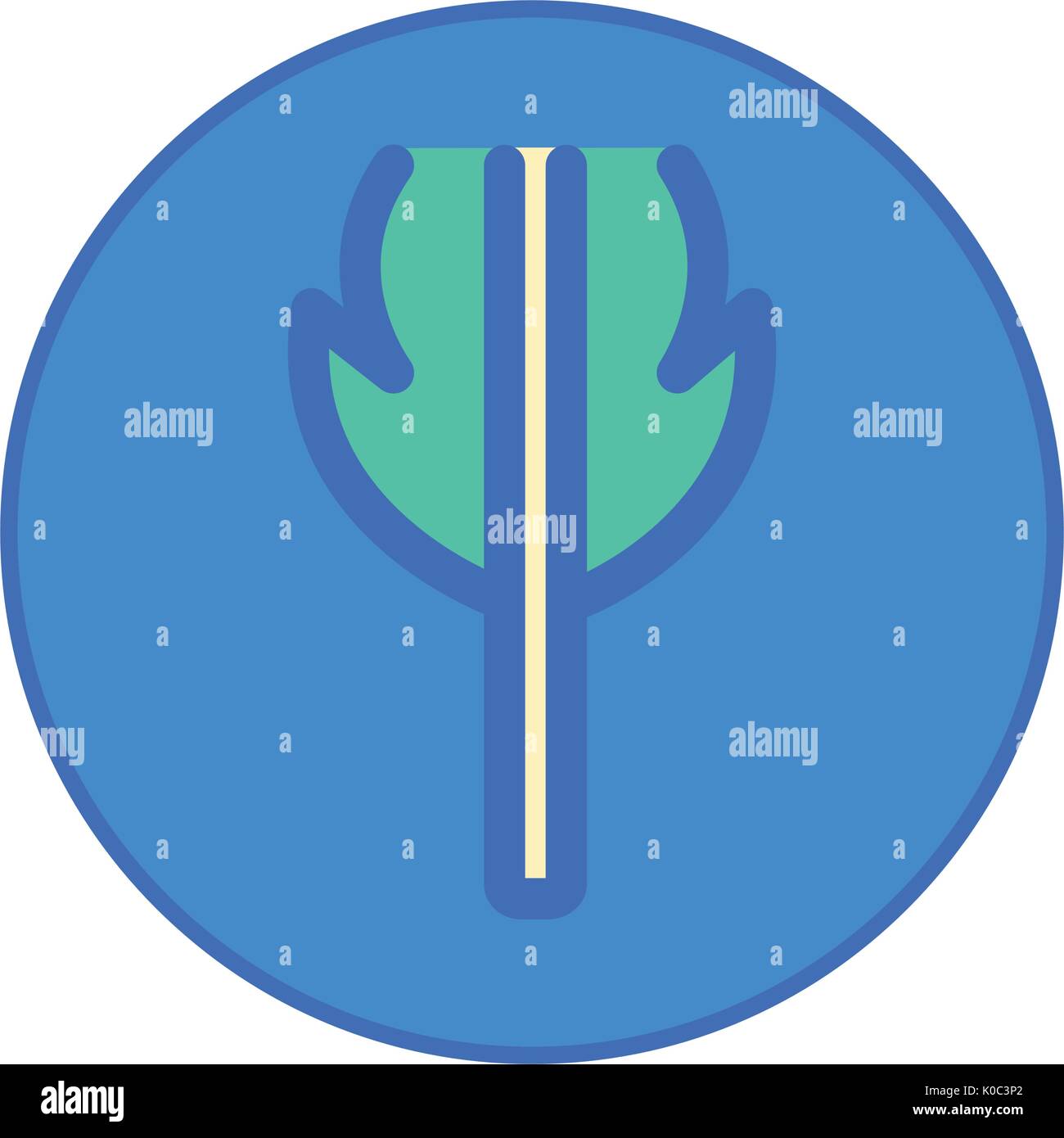 Stationery Office tool icon blue button Stock Vector