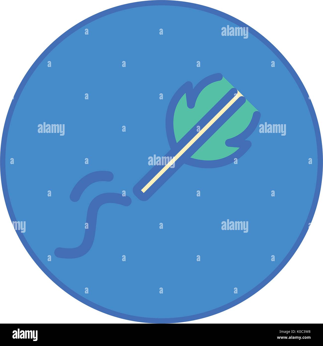Stationery Office tool icon blue button Stock Vector