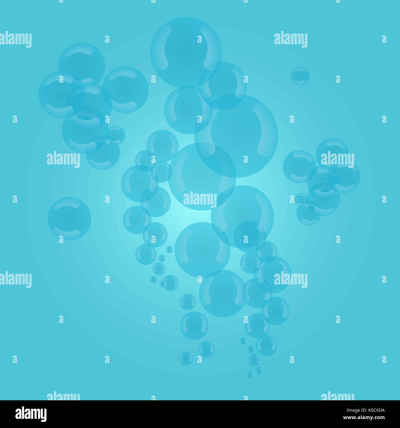 Abstract blue bubbles background.Vector illustration Stock Vector Image & Art Alamy