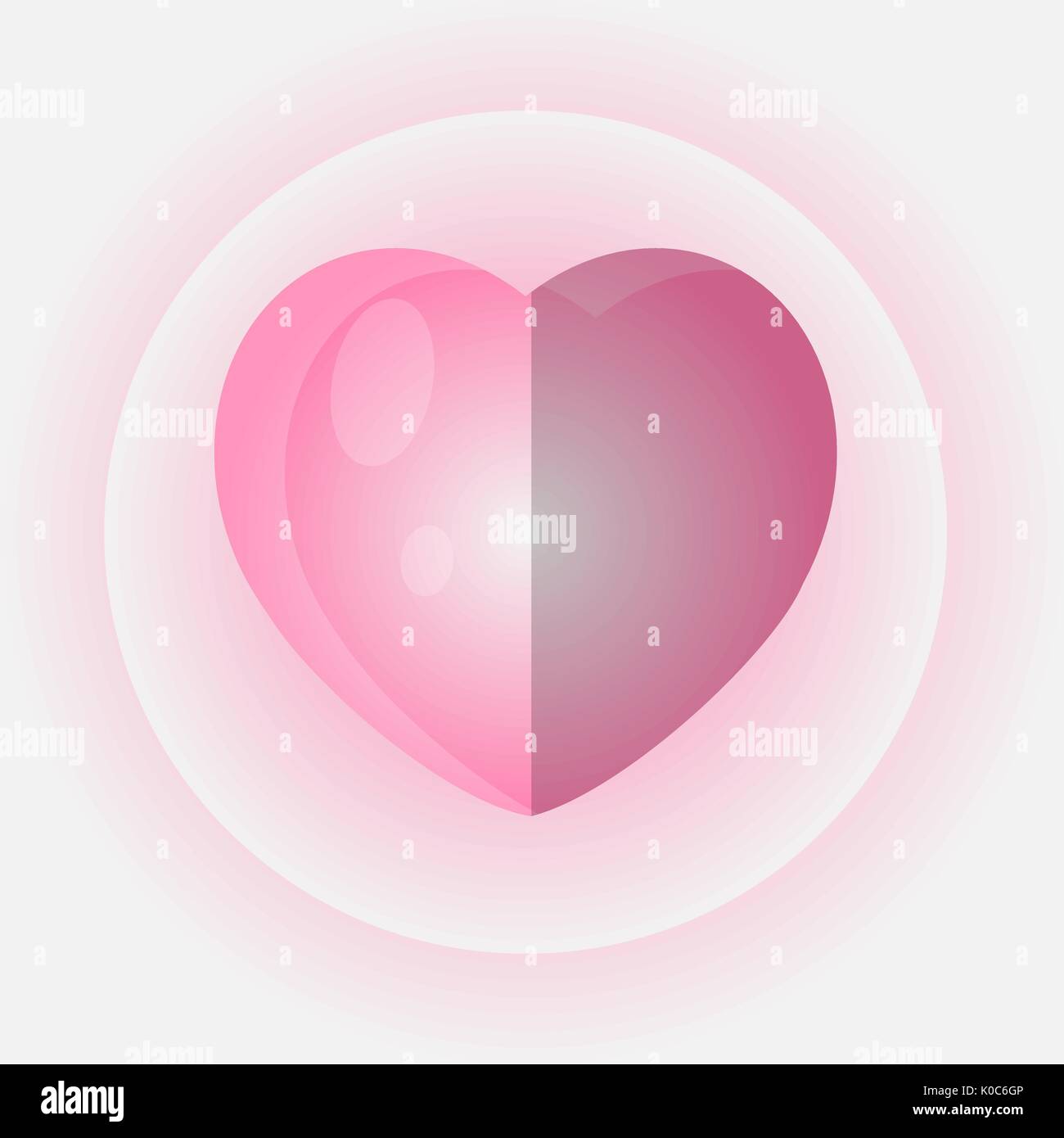 Vector heart shape symbol design.Valentine's day Stock Vector