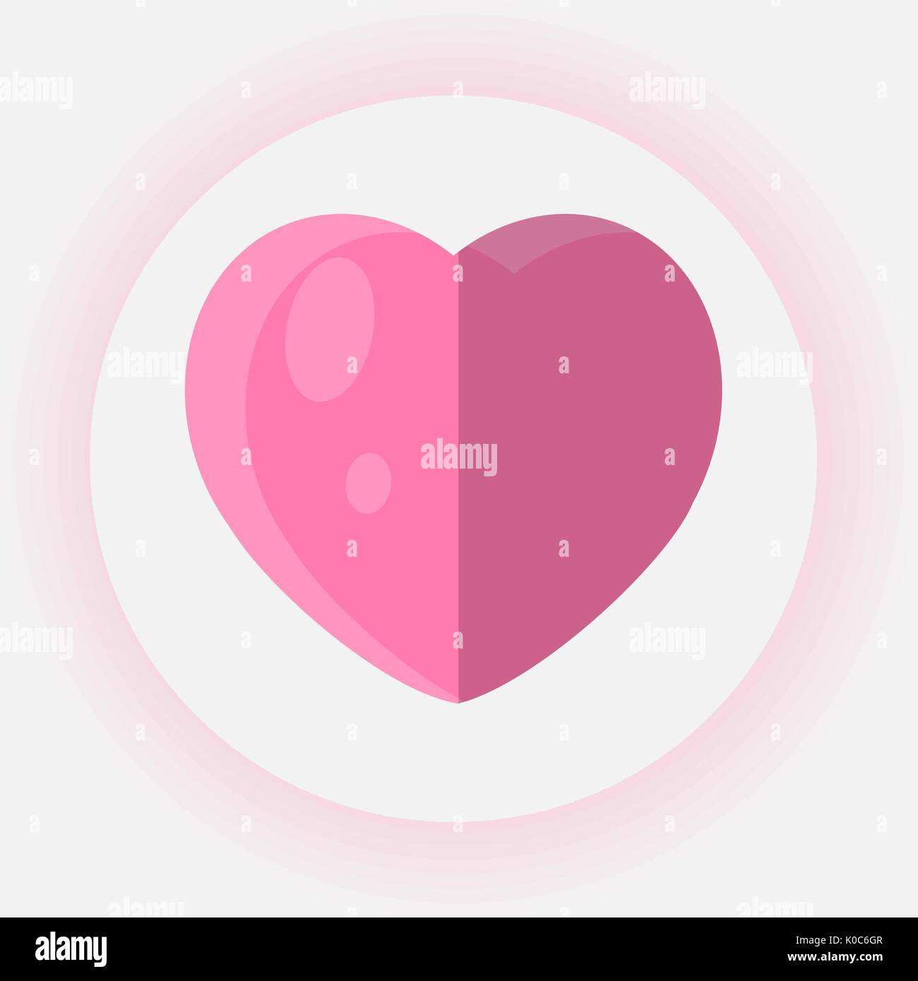 Vector heart shape symbol design.Valentine's day Stock Vector