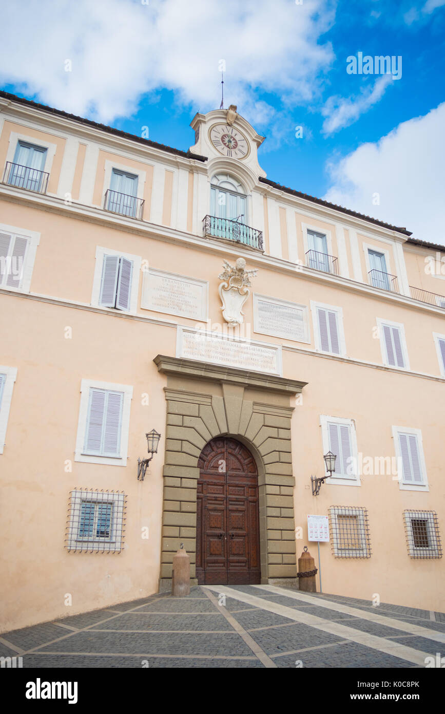 Palazzo Pontificio in castel gandolfo, the summer residence of the pope Stock Photo