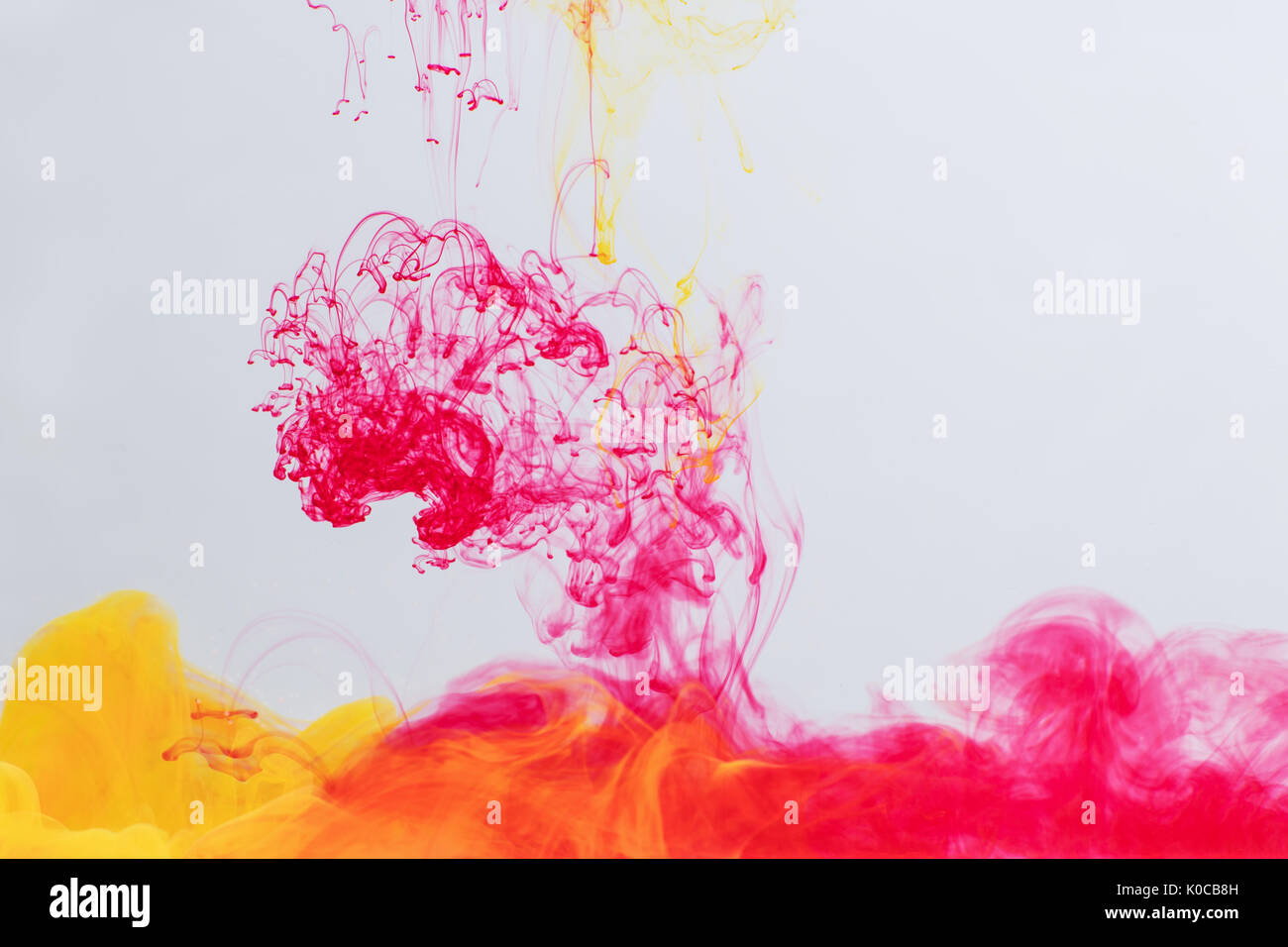 Colorful acrylic ink in water Stock Photo Alamy