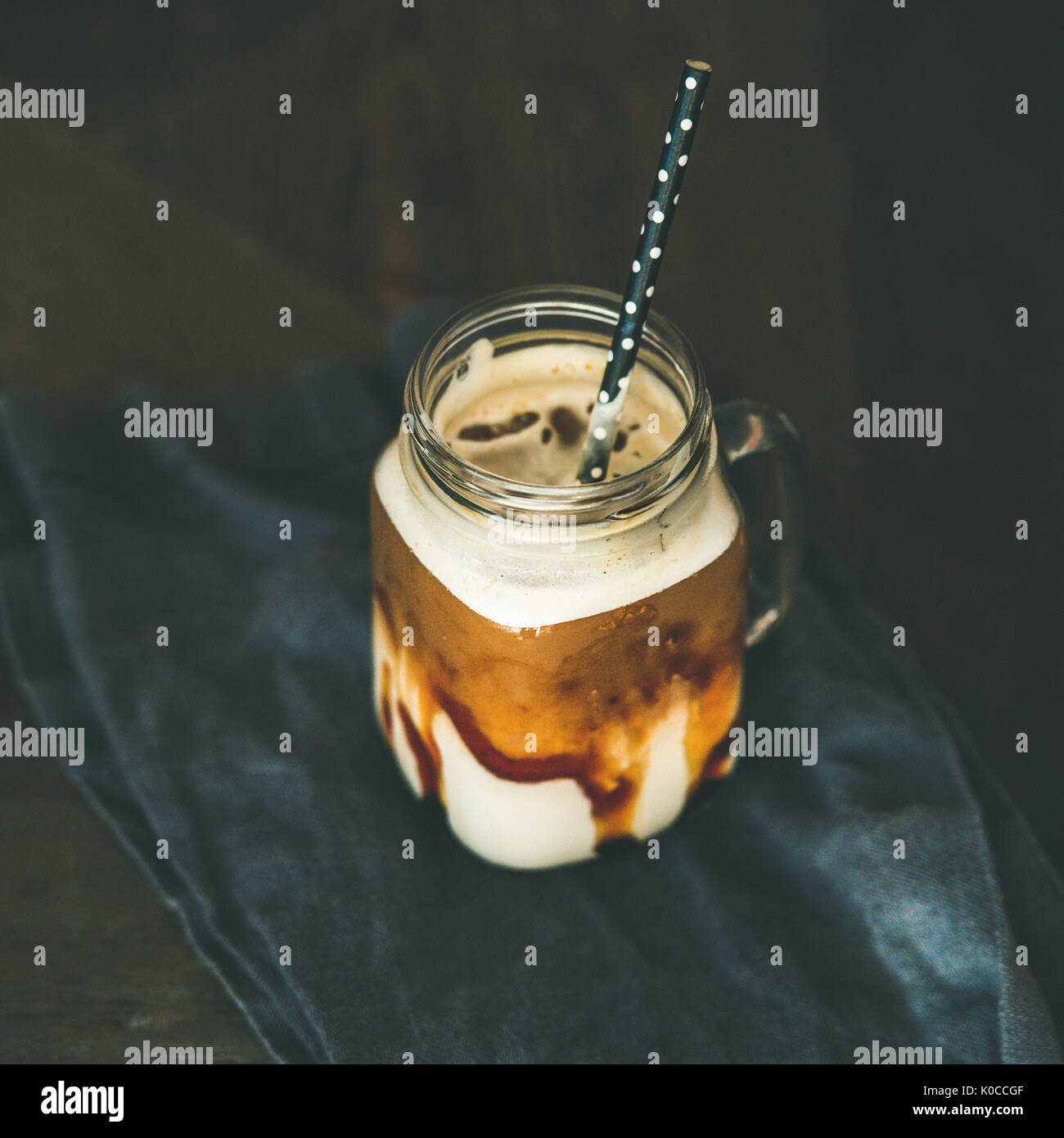 Iced caramel macchiato hi-res stock photography and images - Alamy