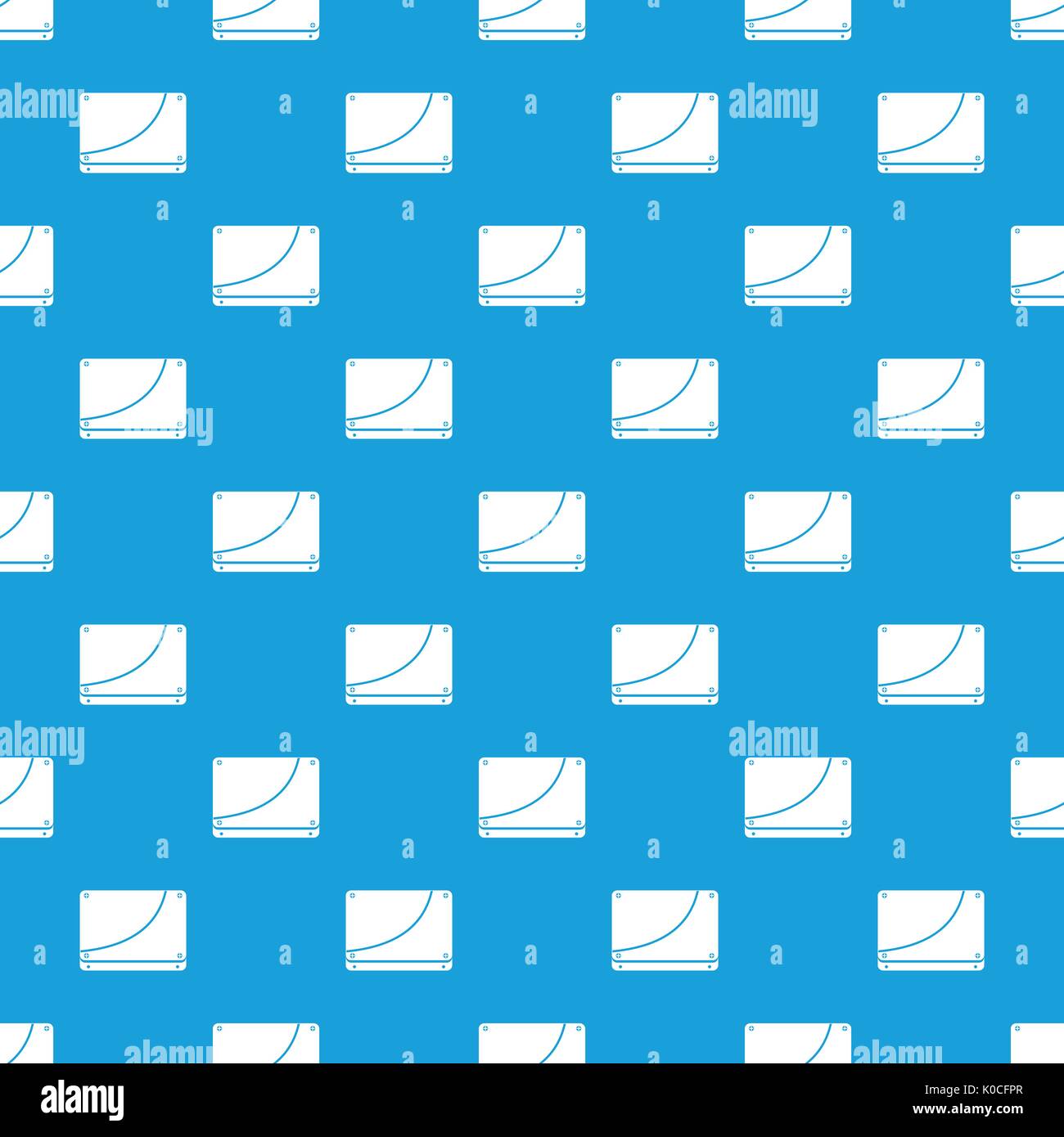 Database pattern seamless blue Stock Vector