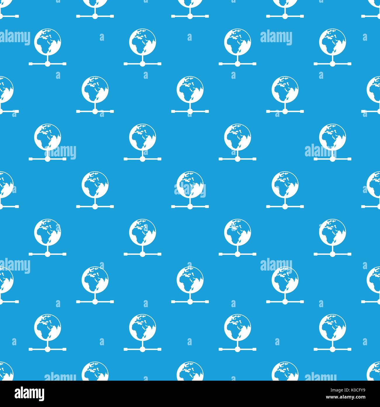 Globe pattern seamless blue Stock Vector Image & Art - Alamy