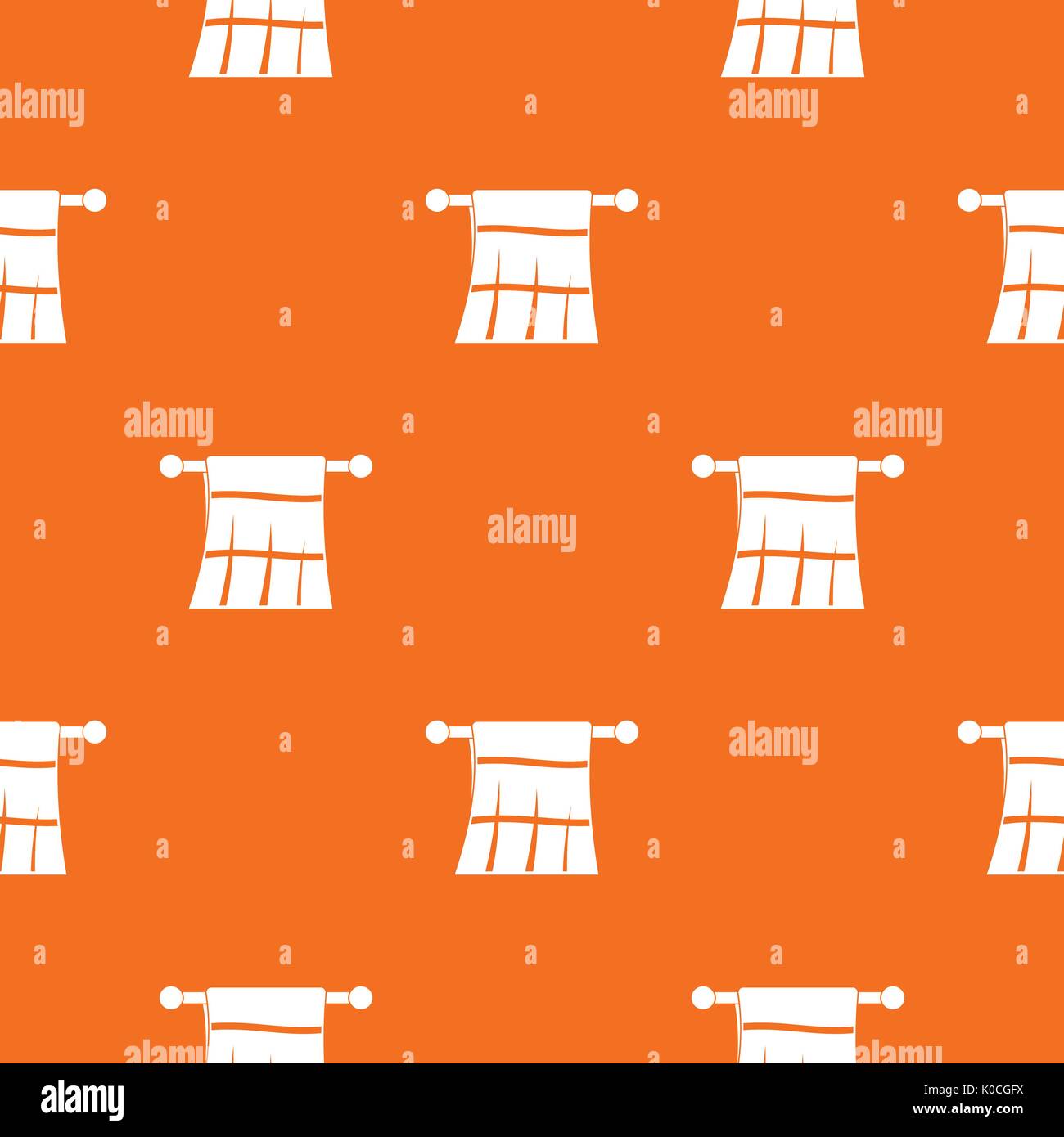 Towel on a hanger pattern seamless Stock Vector