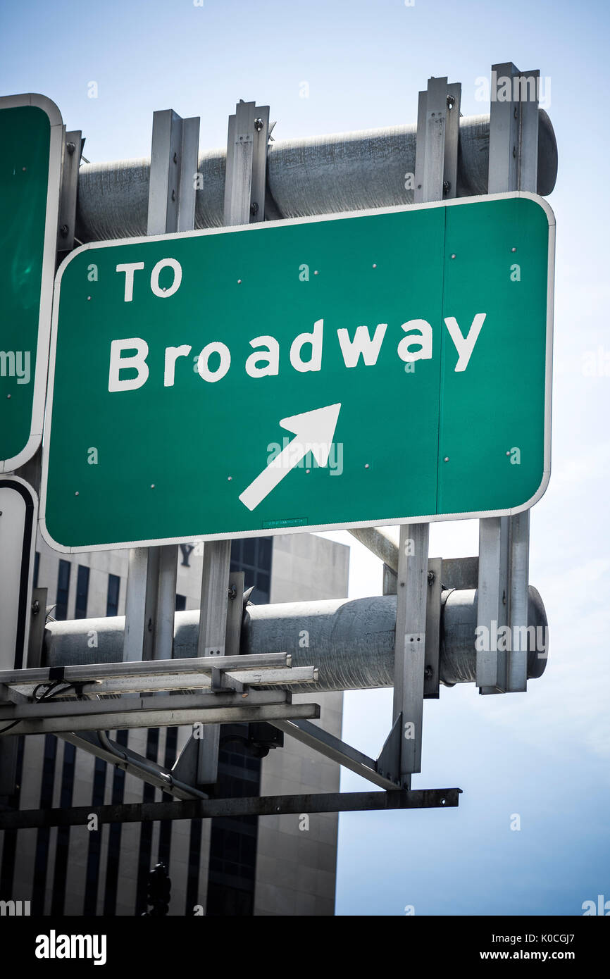 Broadway sign Stock Photo